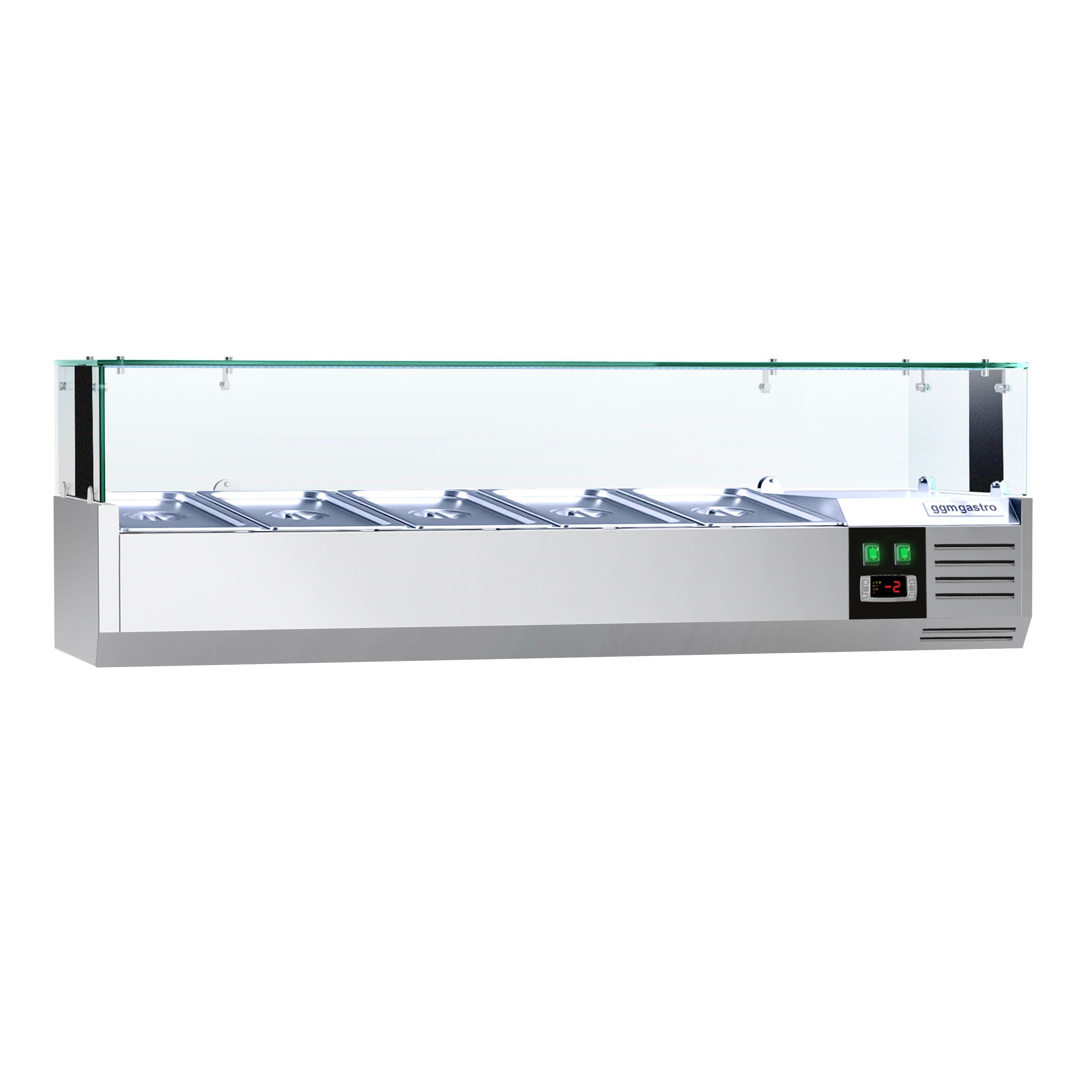 GN külmlett LED 1200 × 335 mm, 5 × GN 1/4