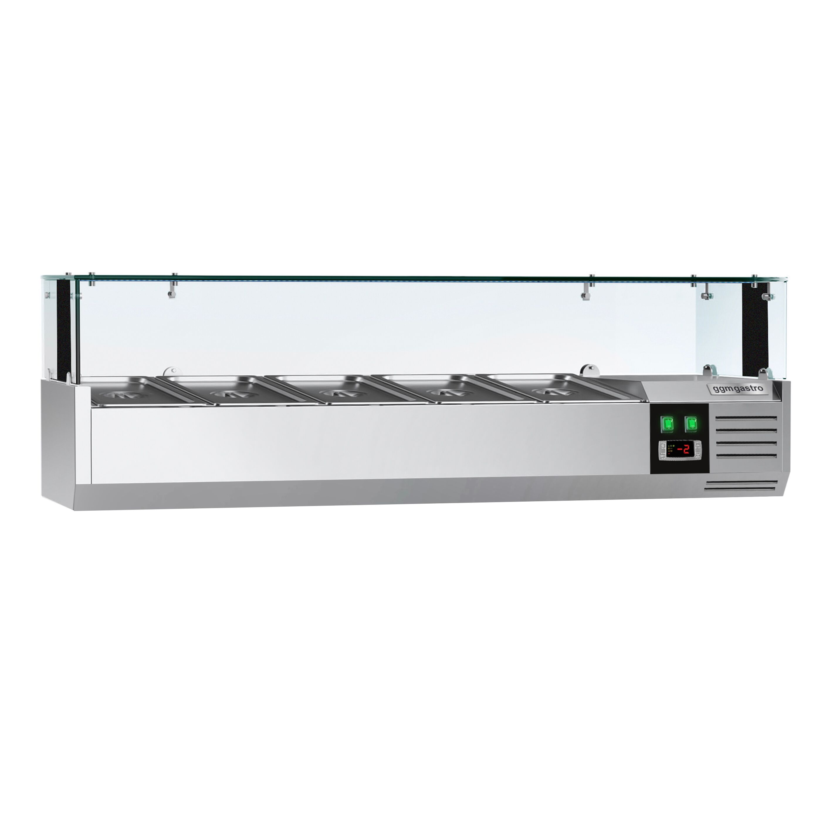 GN külmlett LED 1200 × 335 mm, 5 × GN 1/4