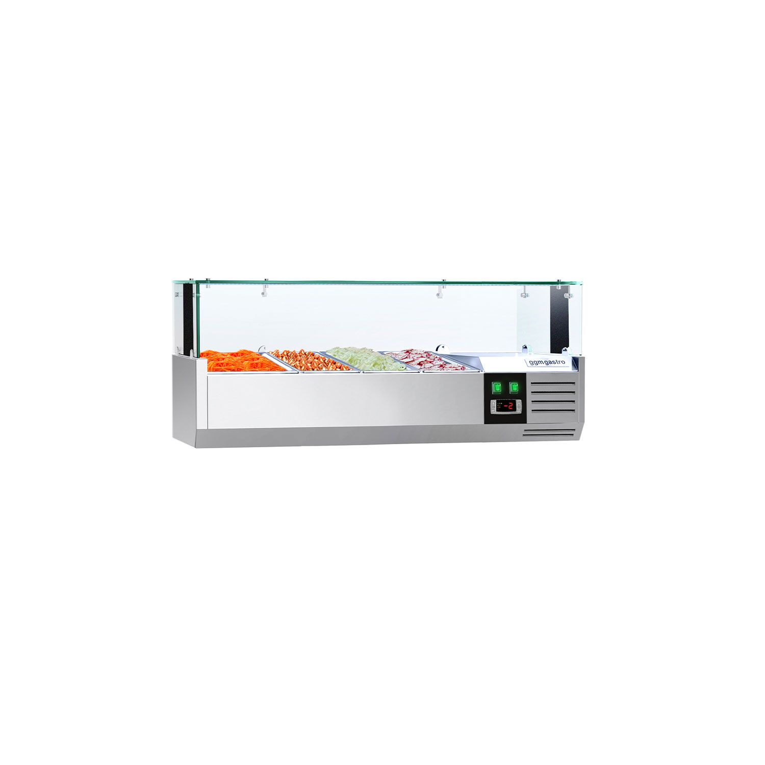 GN külmlett LED 1200 × 395 mm, 3 × GN 1/3 + GN 1/2