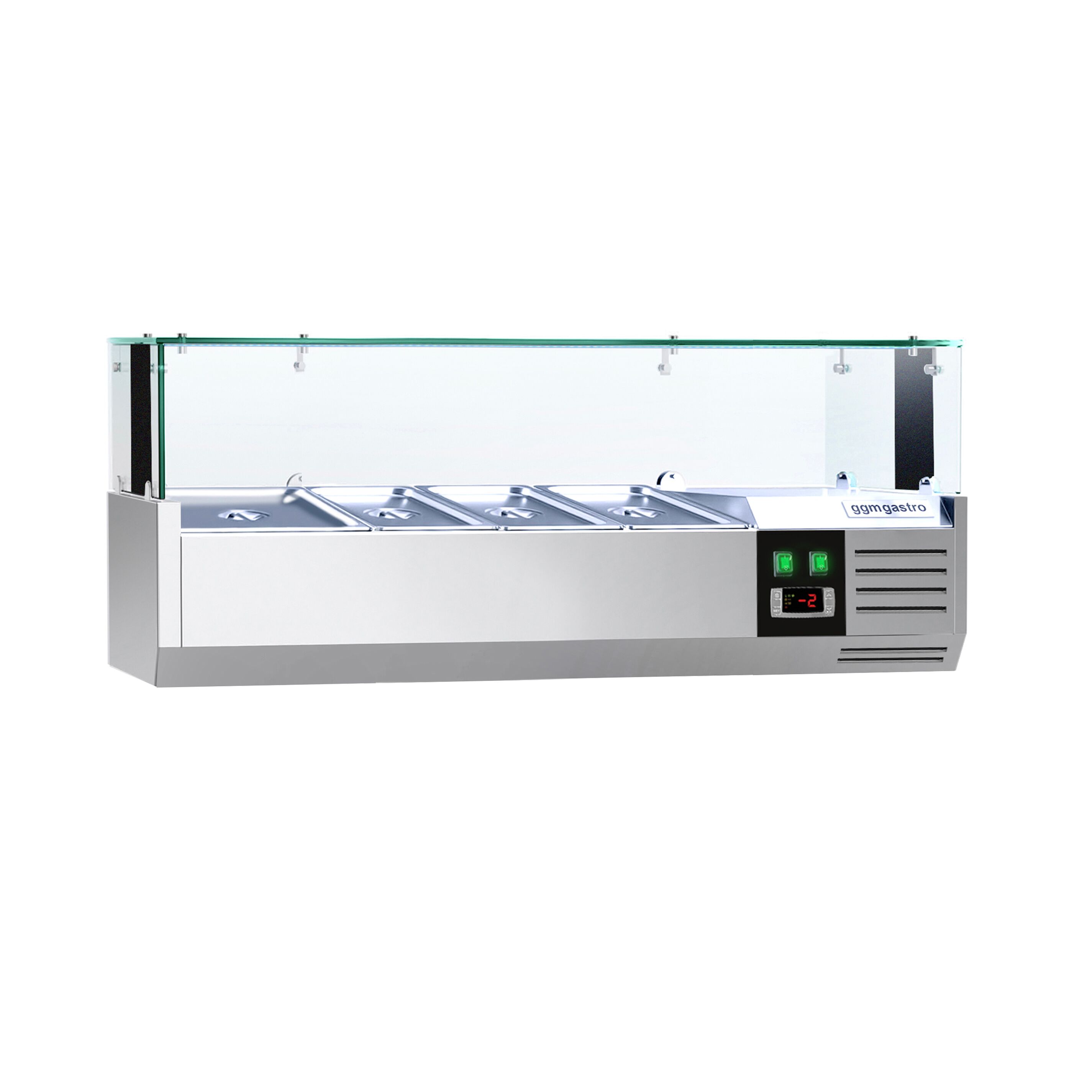 GN külmlett LED 1200 × 395 mm, 3 × GN 1/3 + GN 1/2