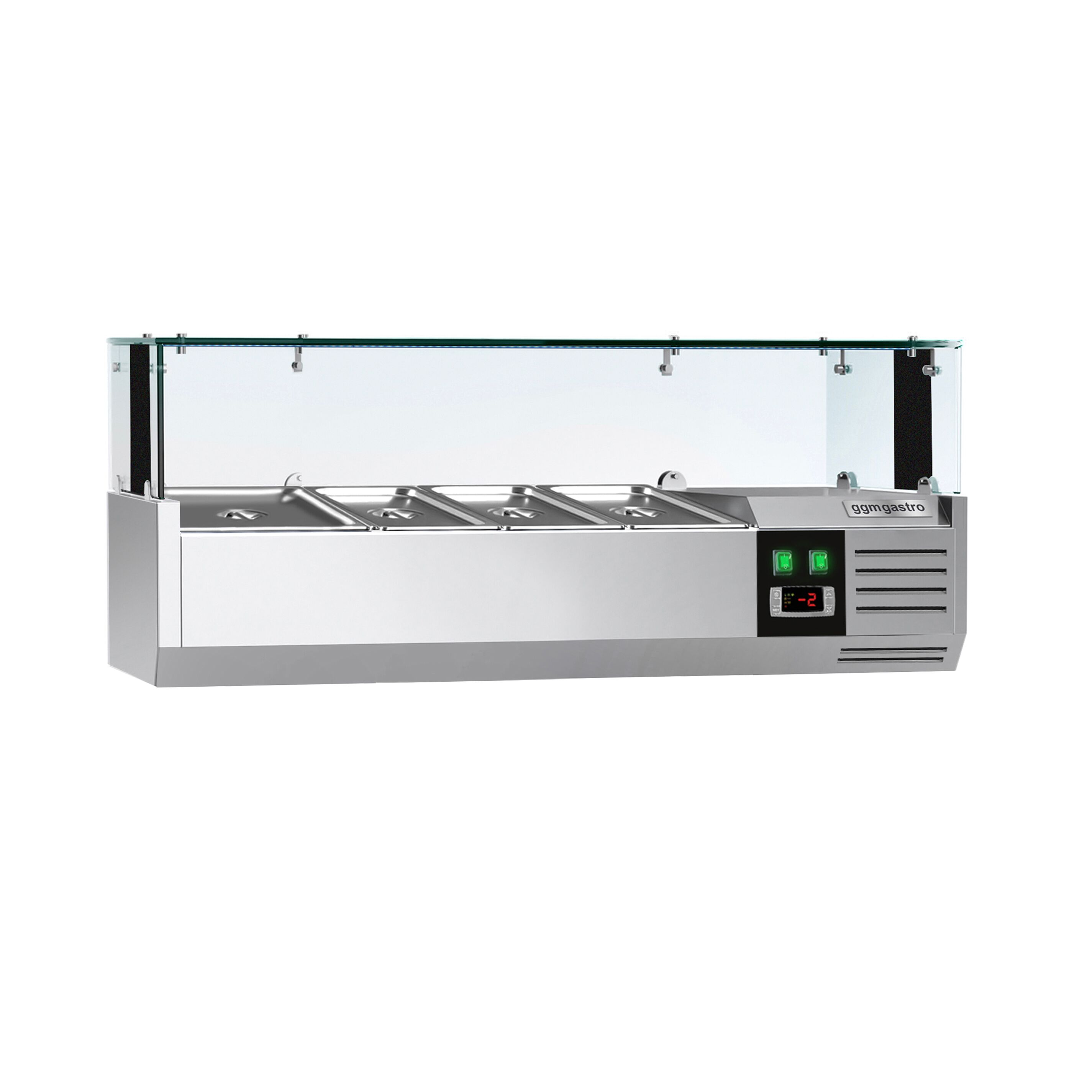 GN külmlett LED 1200 × 395 mm, 3 × GN 1/3 + GN 1/2