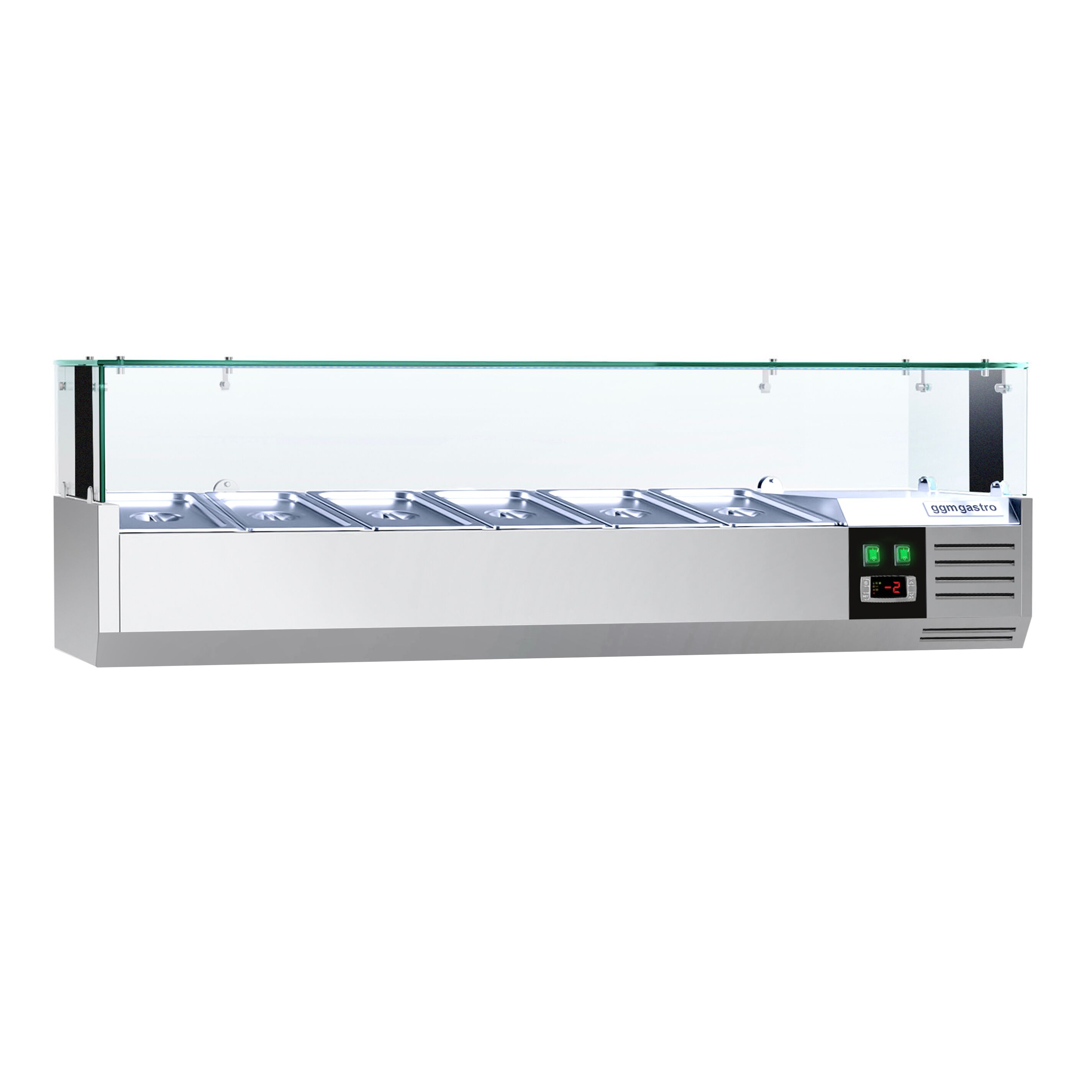 GN külmlett LED 1400 × 335 mm, 6 × GN 1/4