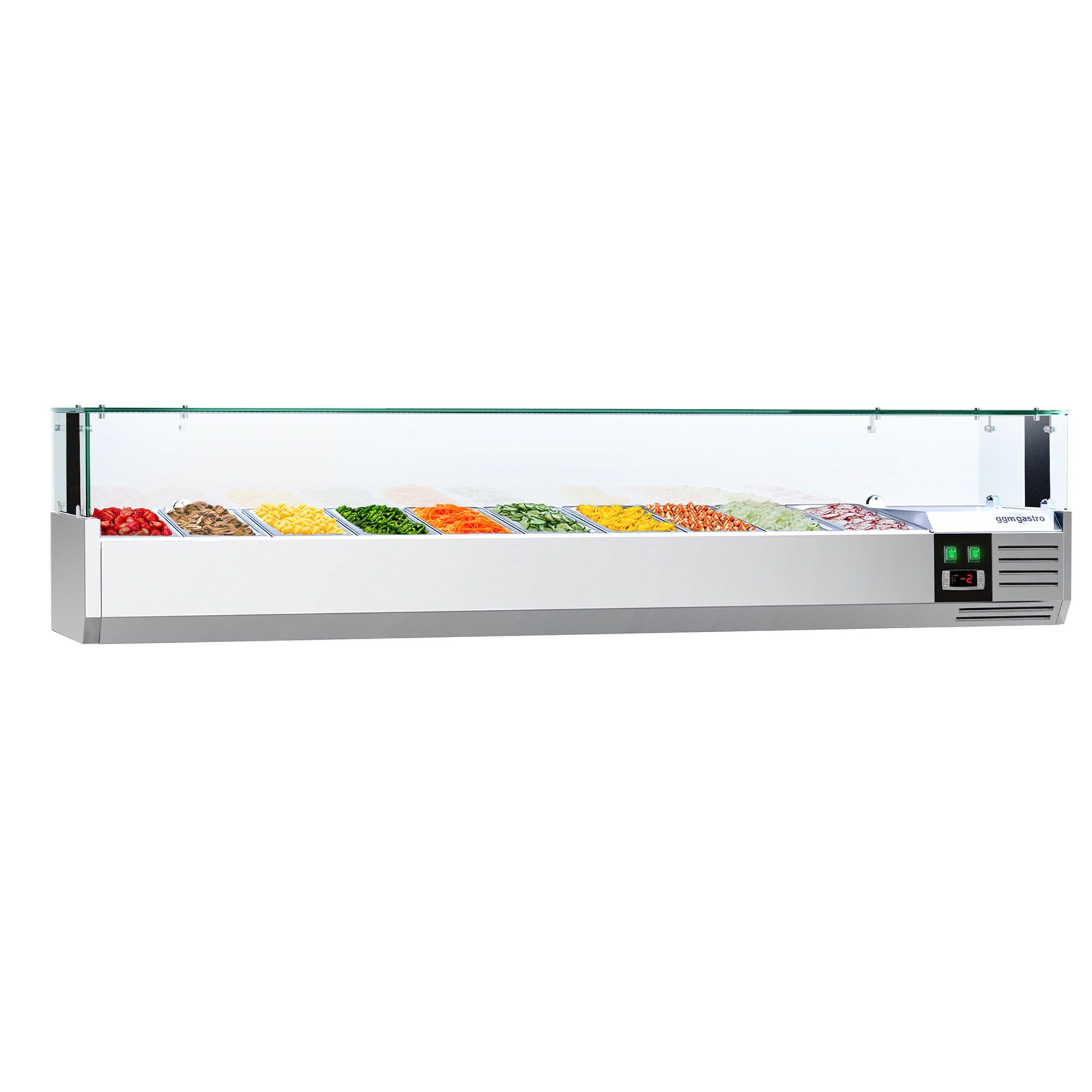 GN külmlett LED 2000 × 335 mm, 10 × GN 1/4
