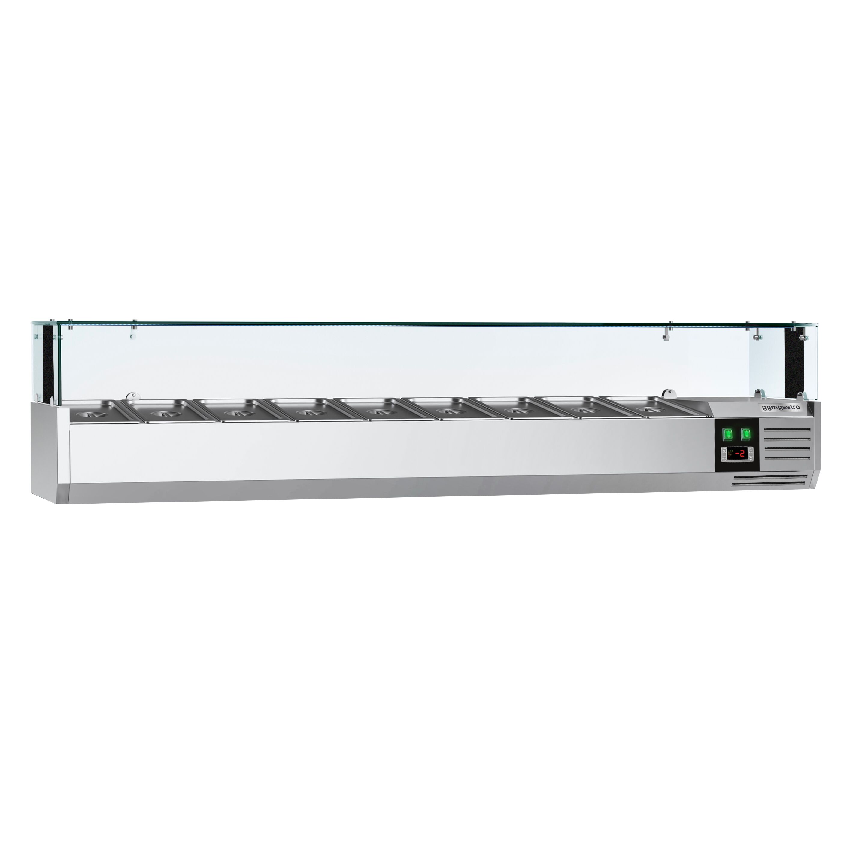 GN külmlett LED 2000 × 395 mm, 9 × GN 1/3