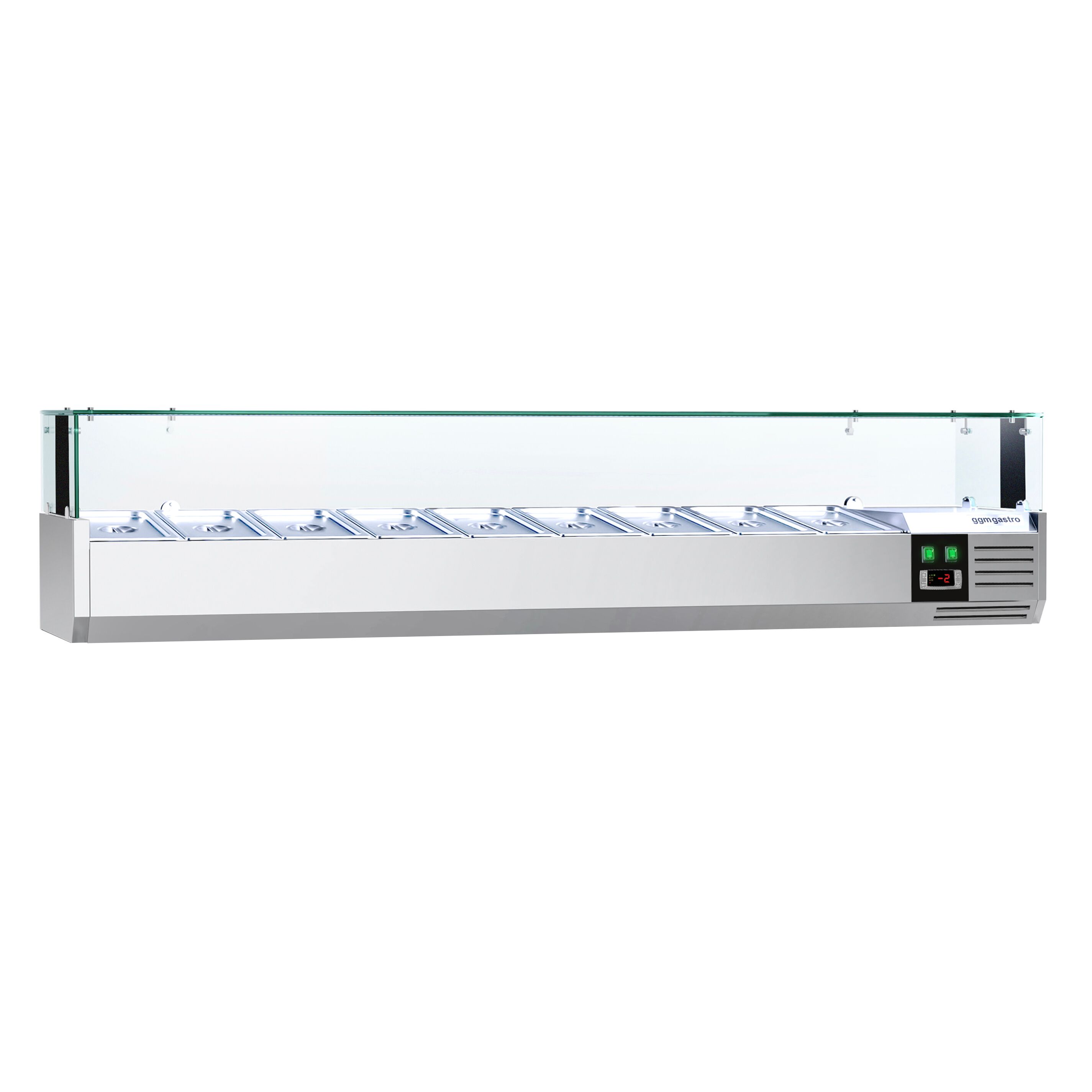 GN külmlett LED 2000 × 395 mm, 9 × GN 1/3