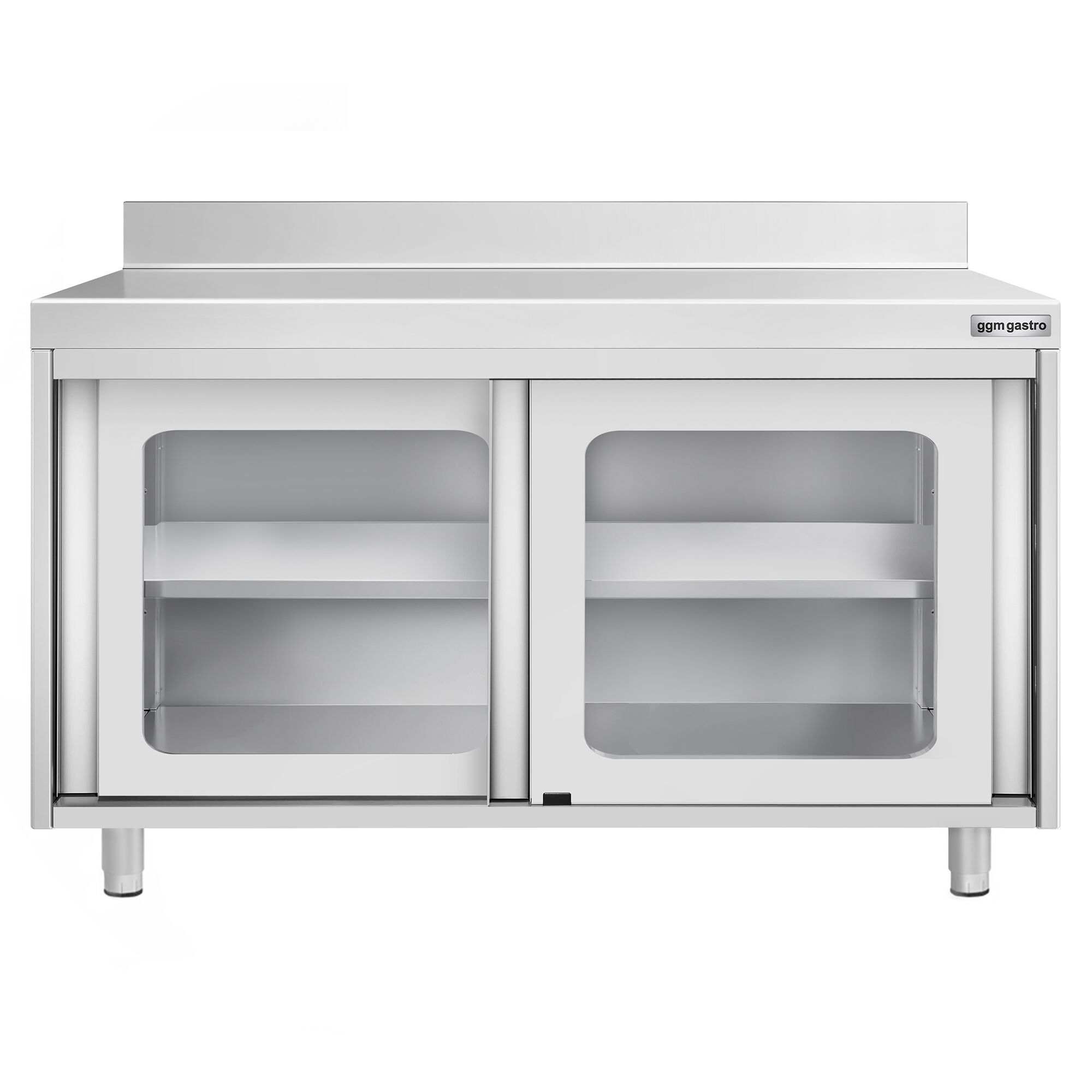 Roostevaba kapp 1200×600mm, klaas-lükandustega, tagaserv