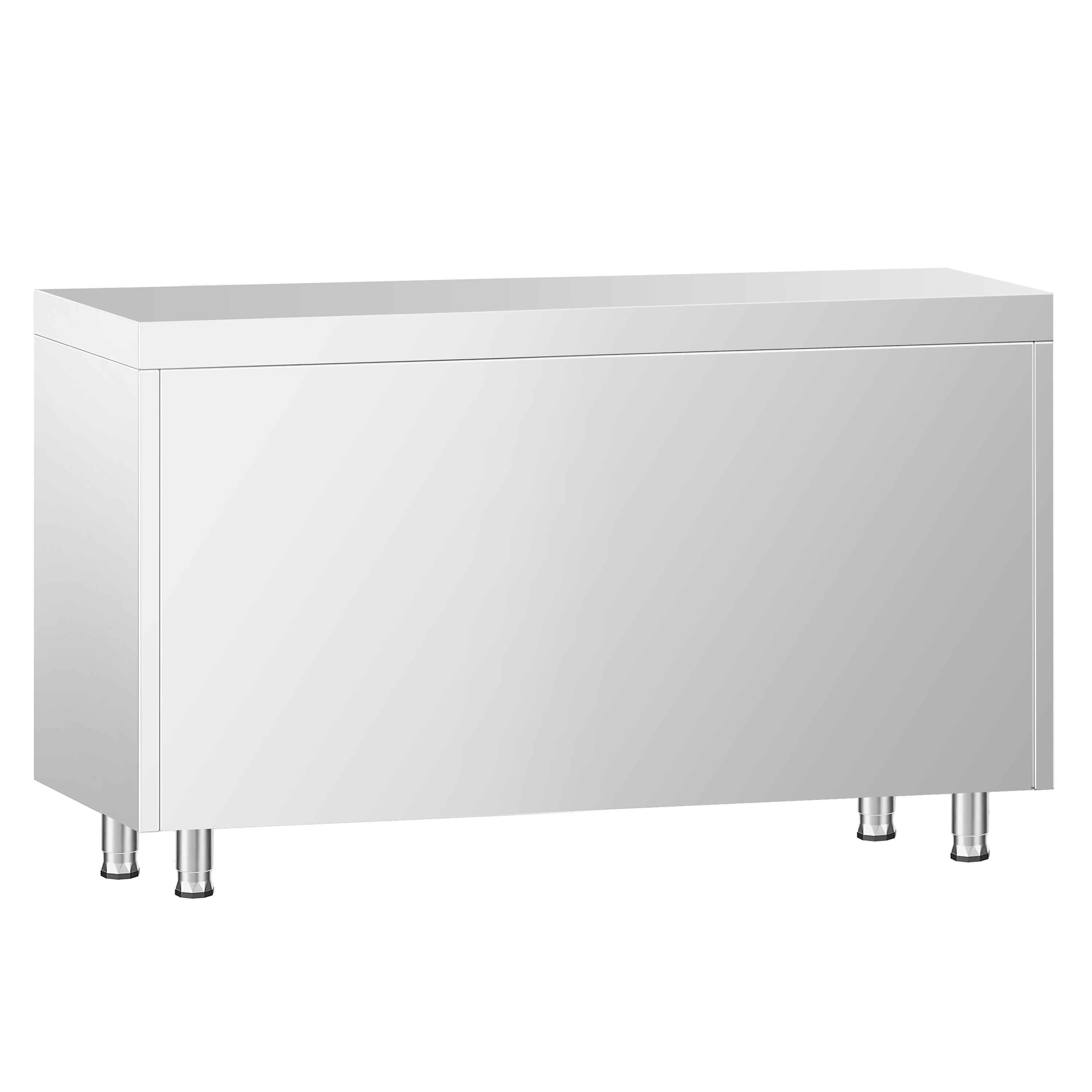 Roostevaba kapp 1200×700mm, klaas-lükandustega