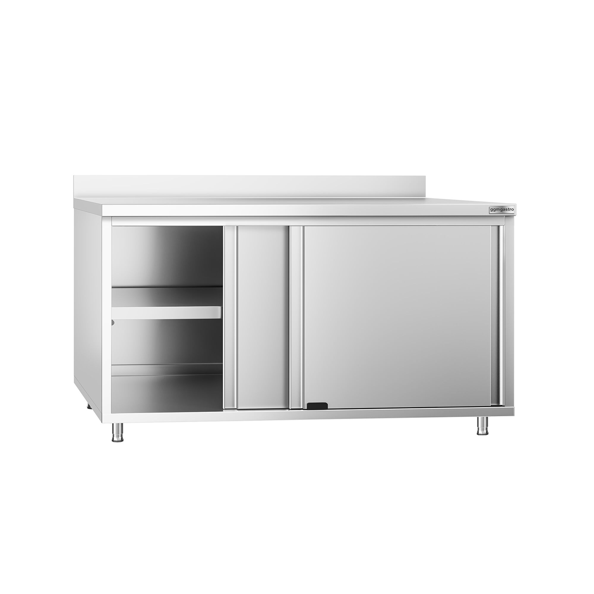 Roostevaba kapp 1600x600mm, lükandustega, tagaserv