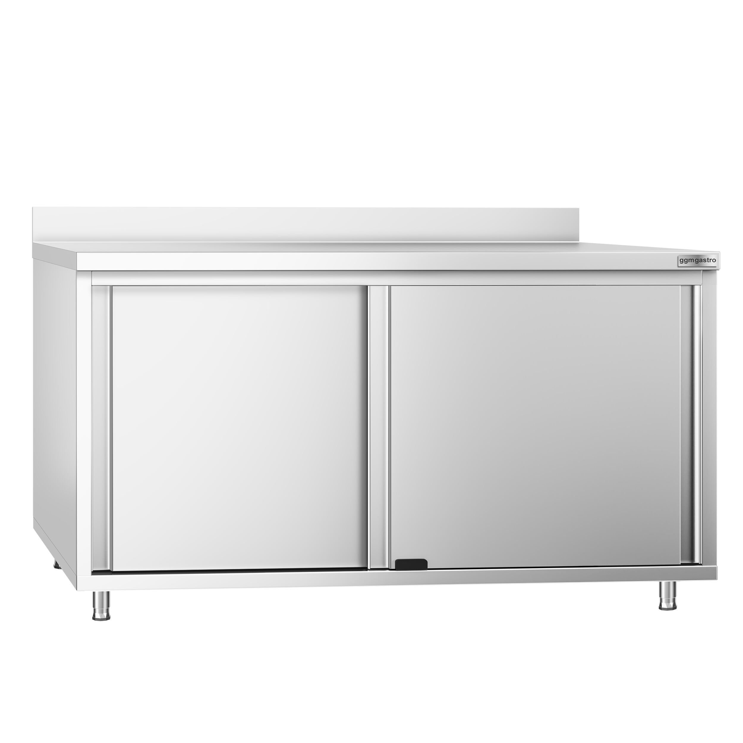 Roostevaba kapp 1600×700mm, lükandustega, tagaserv