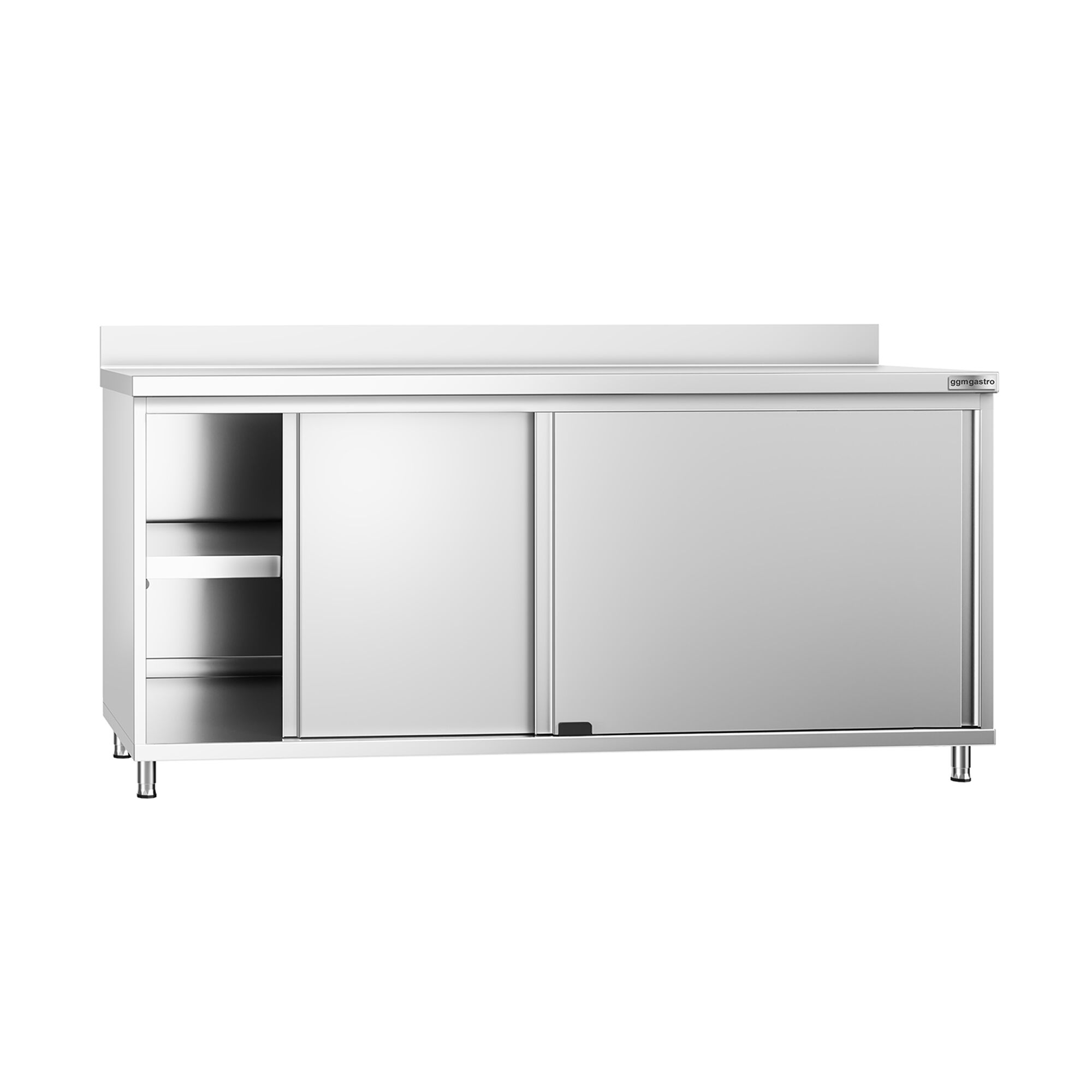 Roostevaba kapp 1800×700mm, lükandustega, tagaserv