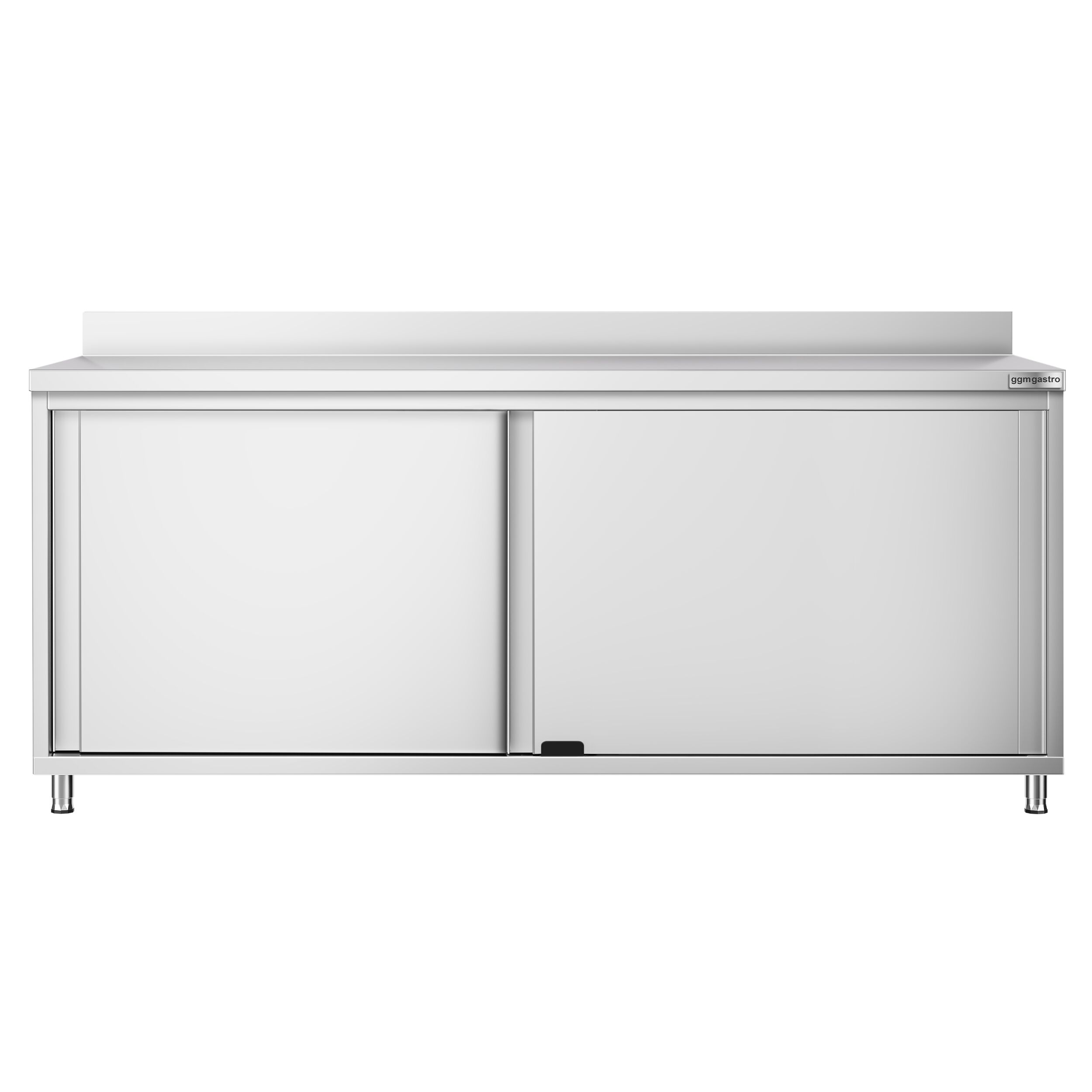 Roostevaba kapp 2000×700mm, lükandustega, tagaserv