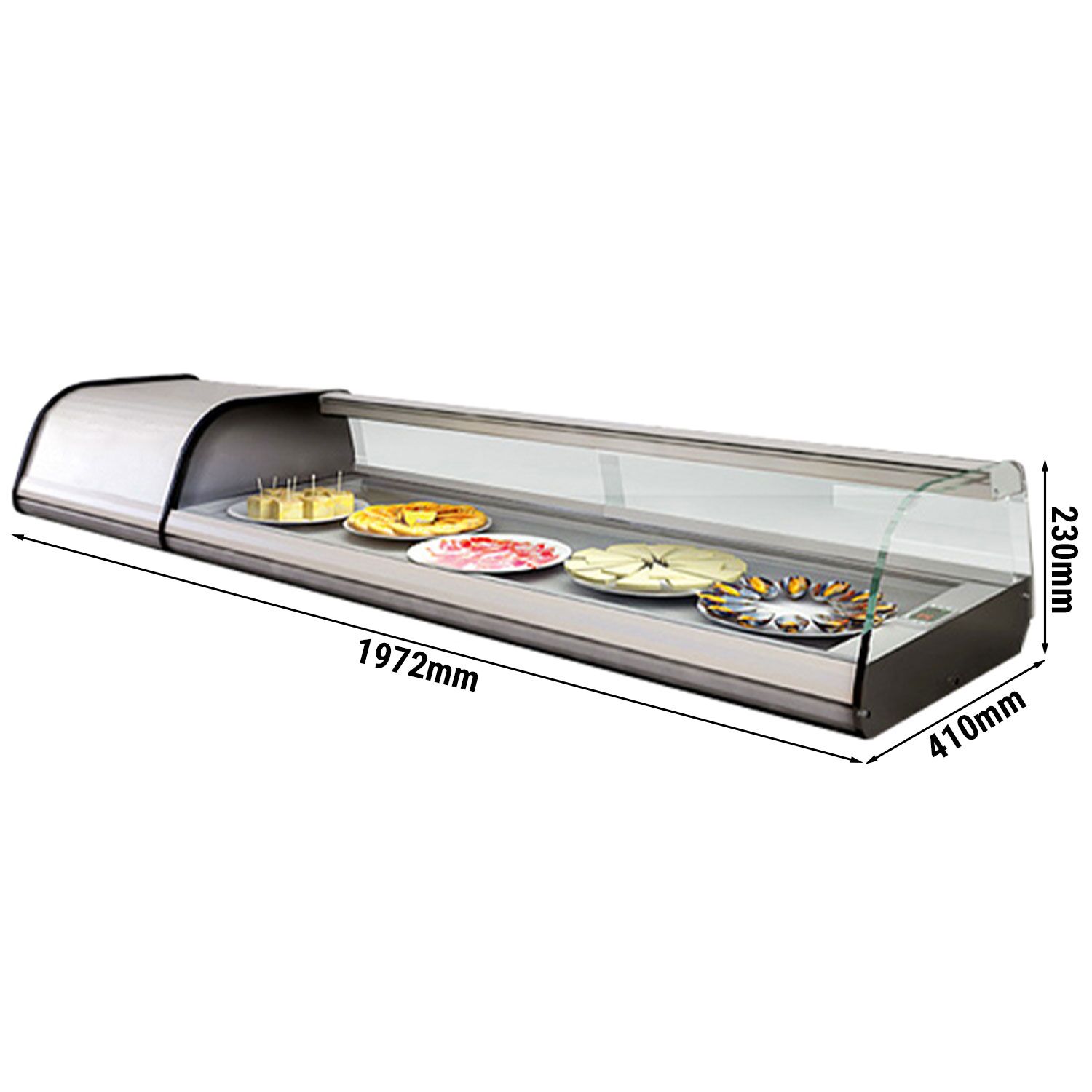 GN külmlett 1972 × 410 × 230 mm, 8 × GN 1/3