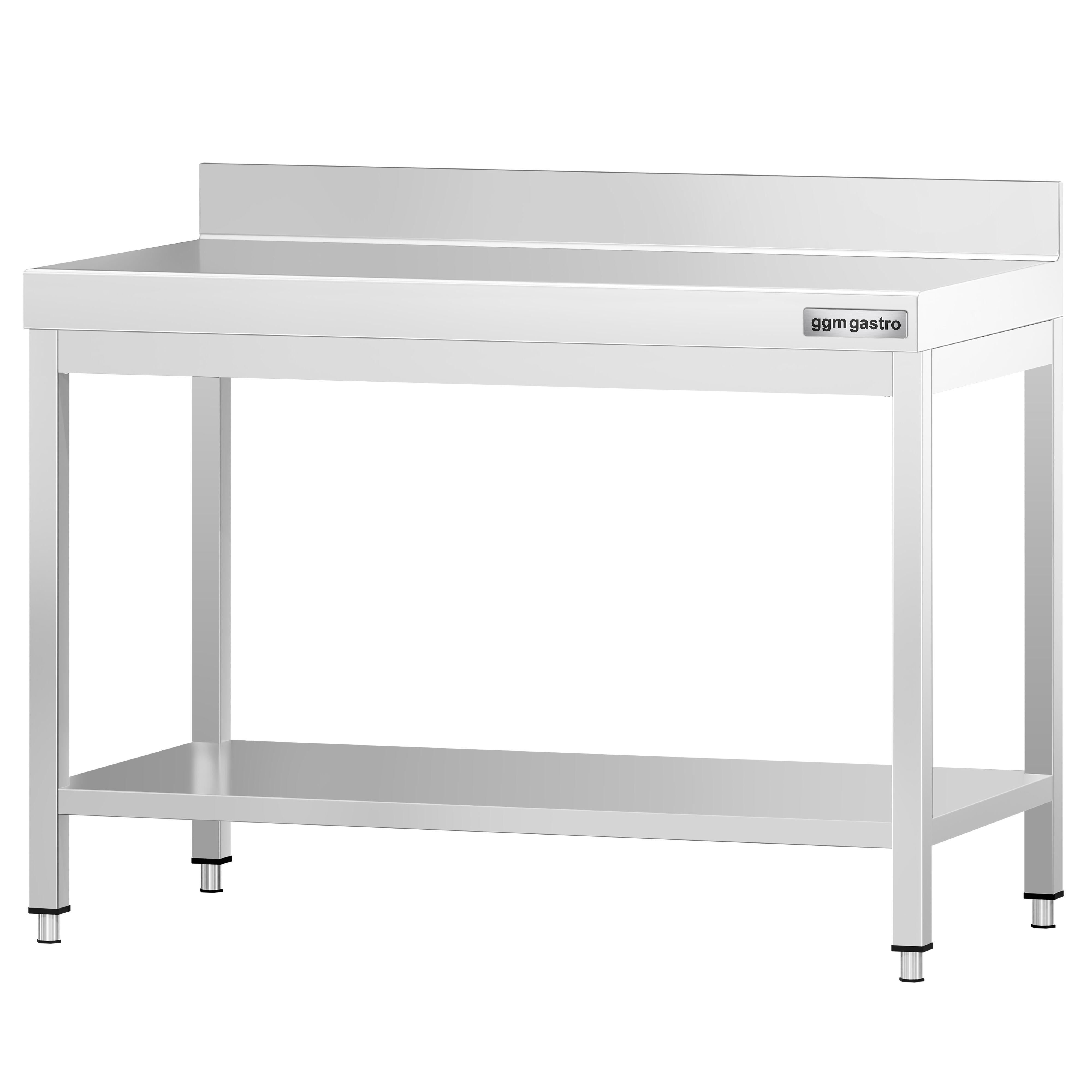 Roostevaba töölaud 1000 × 700 mm, tagaservaga
