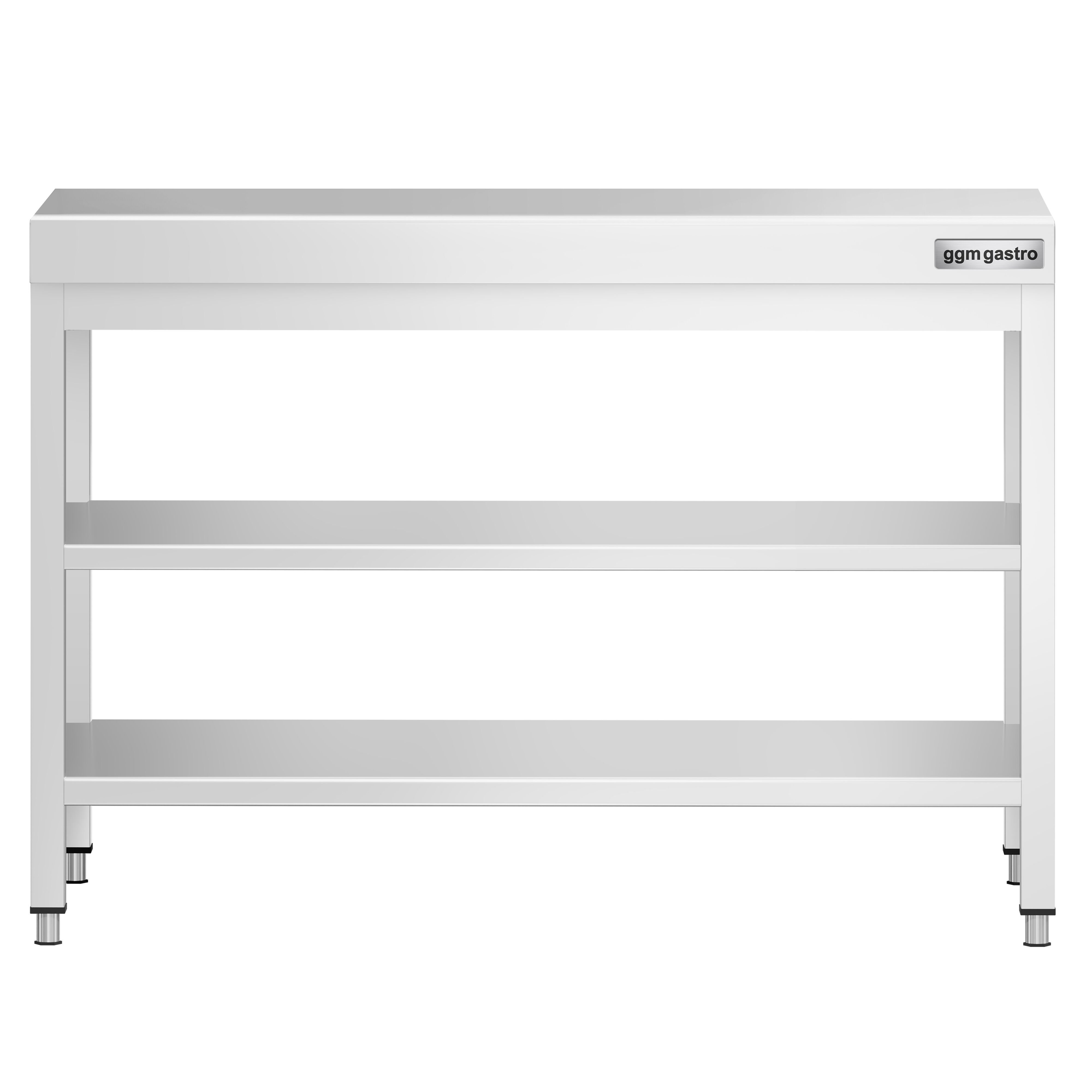 Roostevaba töölaud 1000 × 800 mm, 2 alariiulit