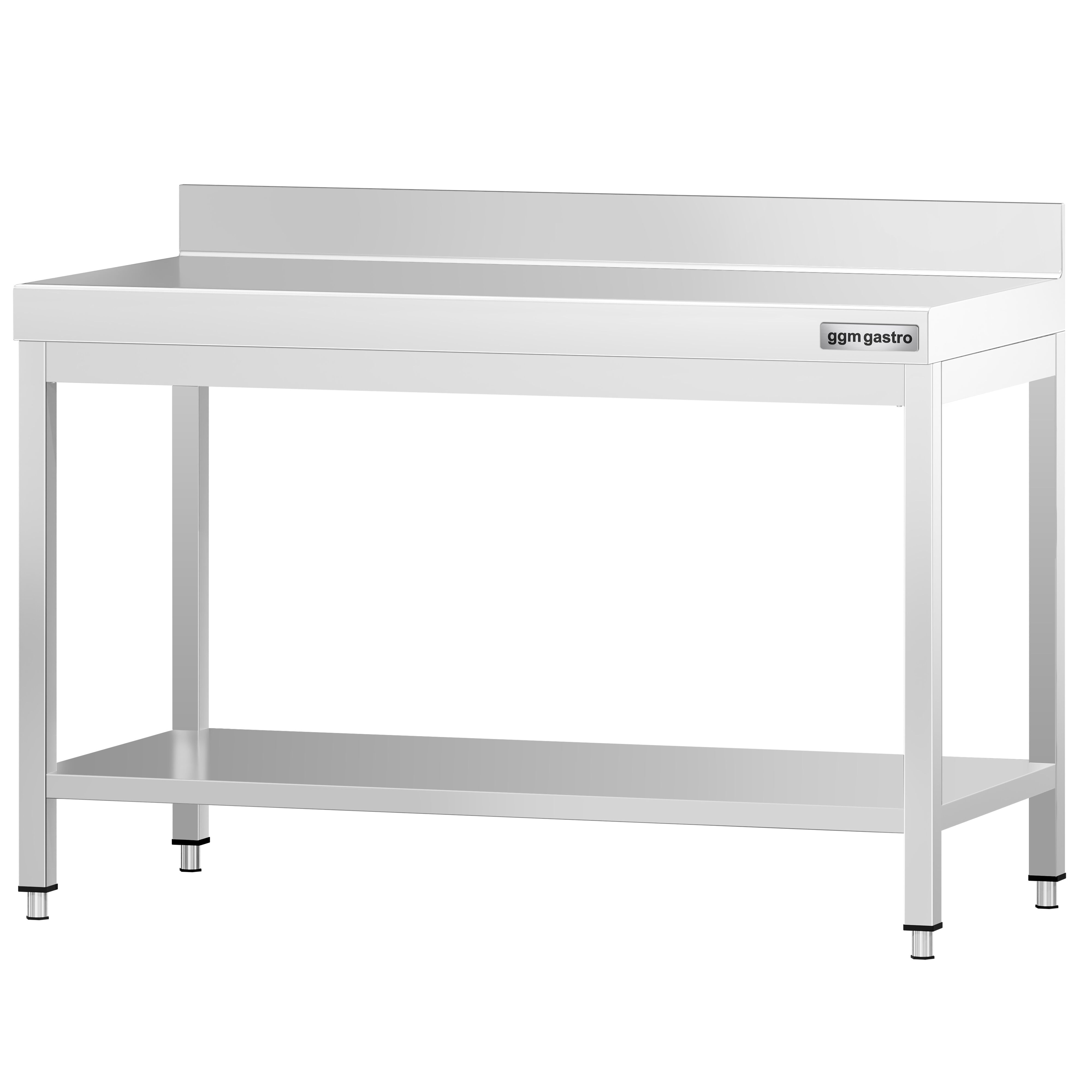 Roostevaba töölaud 1200 × 600 mm, tagaservaga