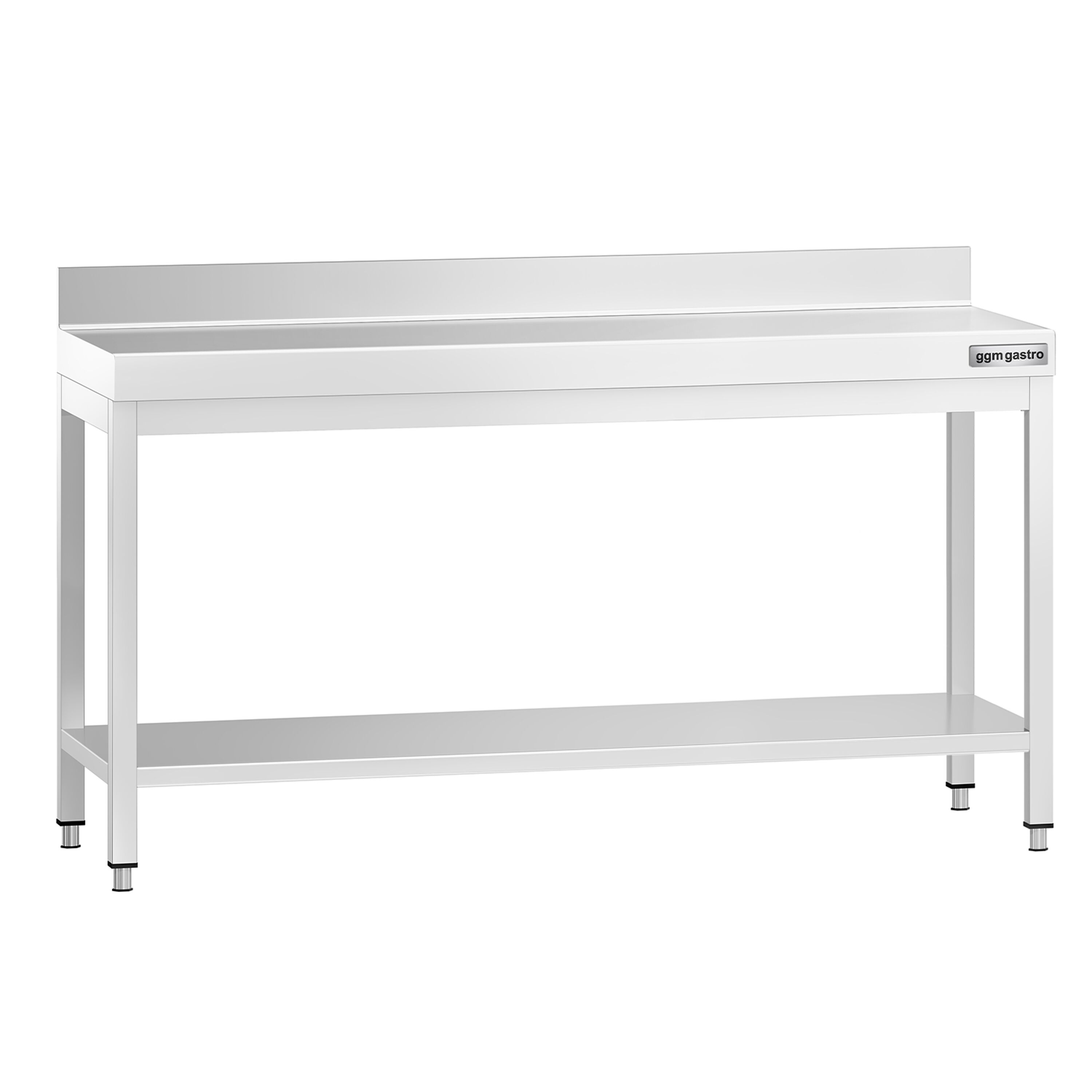 Roostevaba töölaud 1800 x 700 mm, tagaservaga
