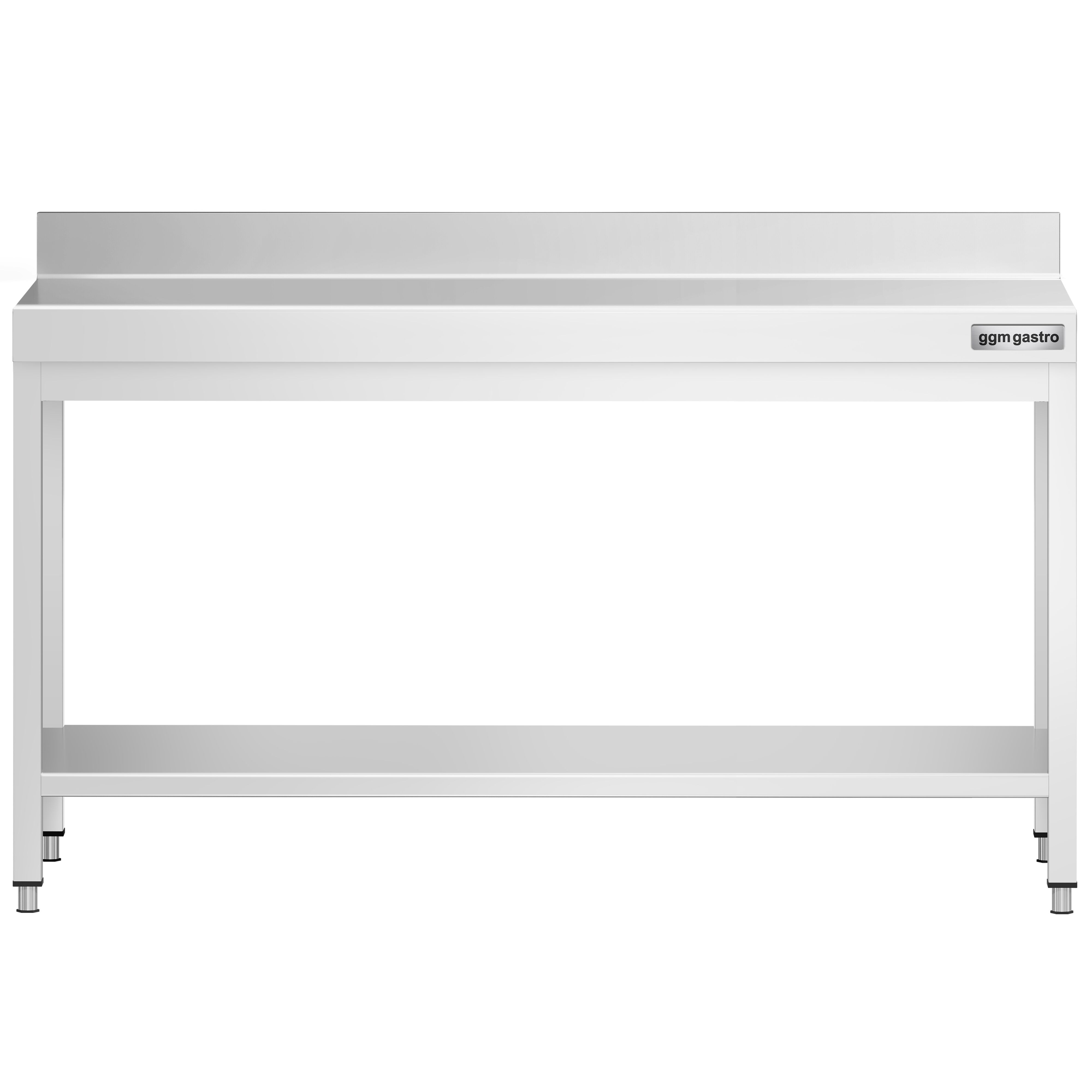 Roostevaba töölaud 1800 × 700 mm, tagaservaga