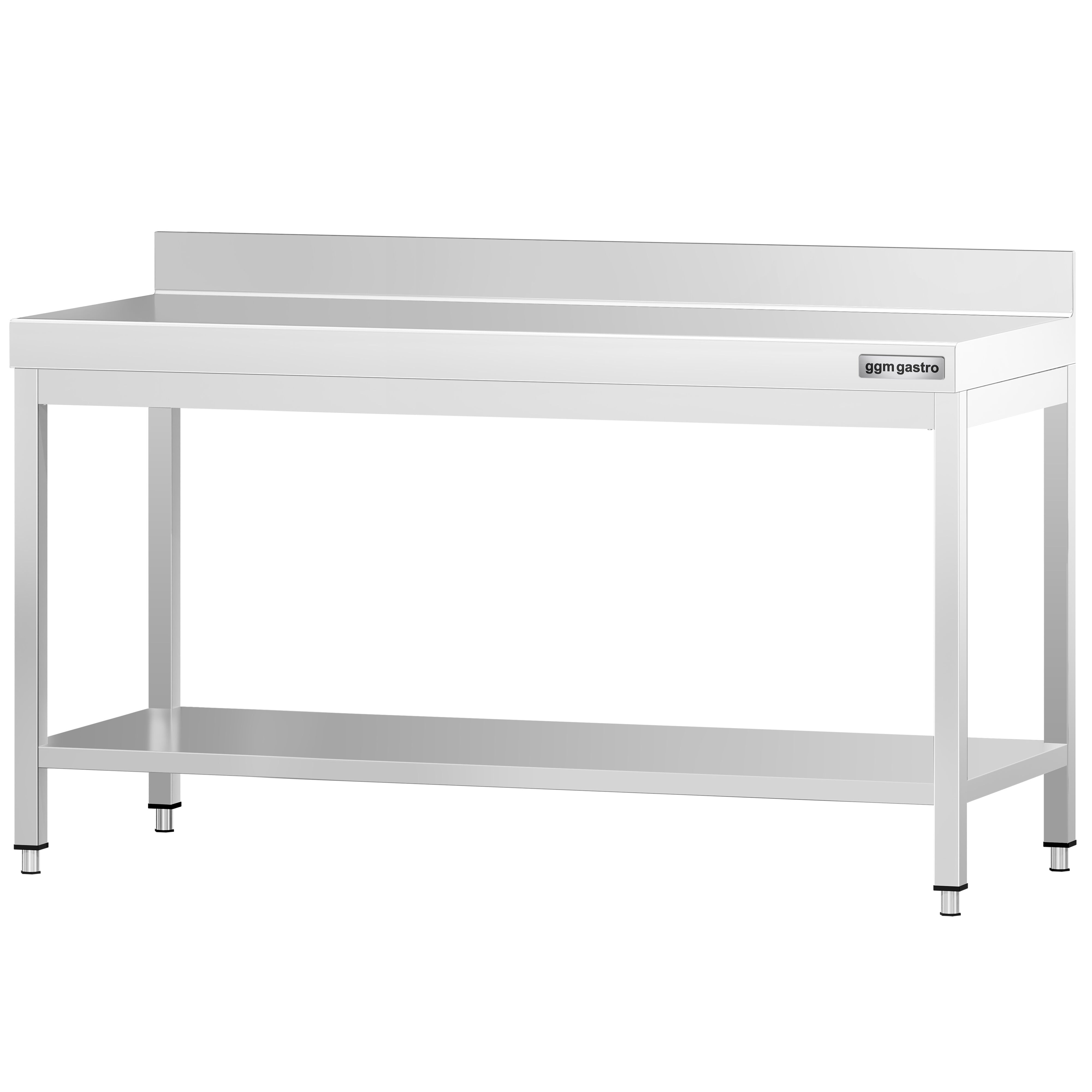 Roostevaba töölaud 1800 × 800 mm, tagaservaga