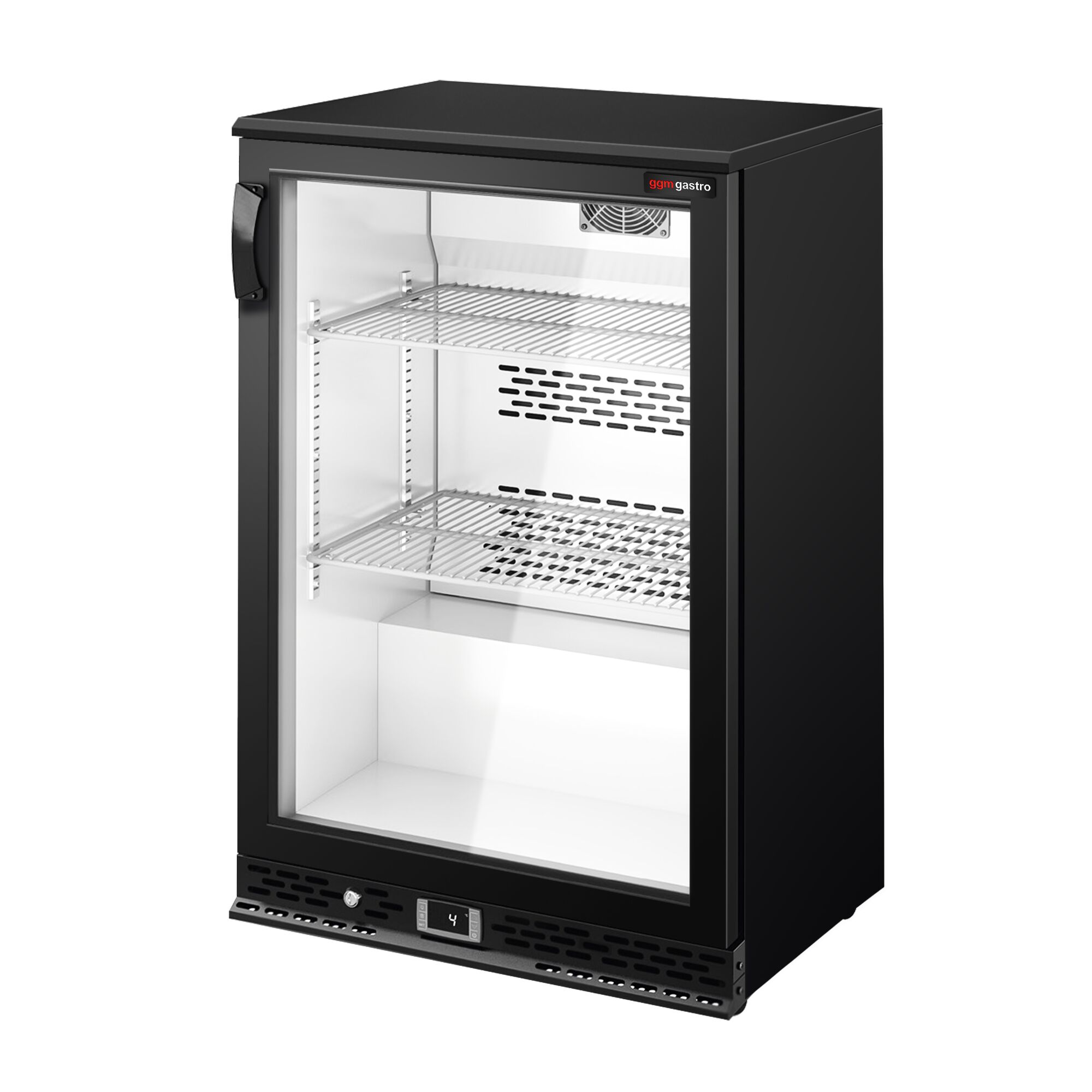 Baarikülmik, 140 L, 1 klaasuks, must