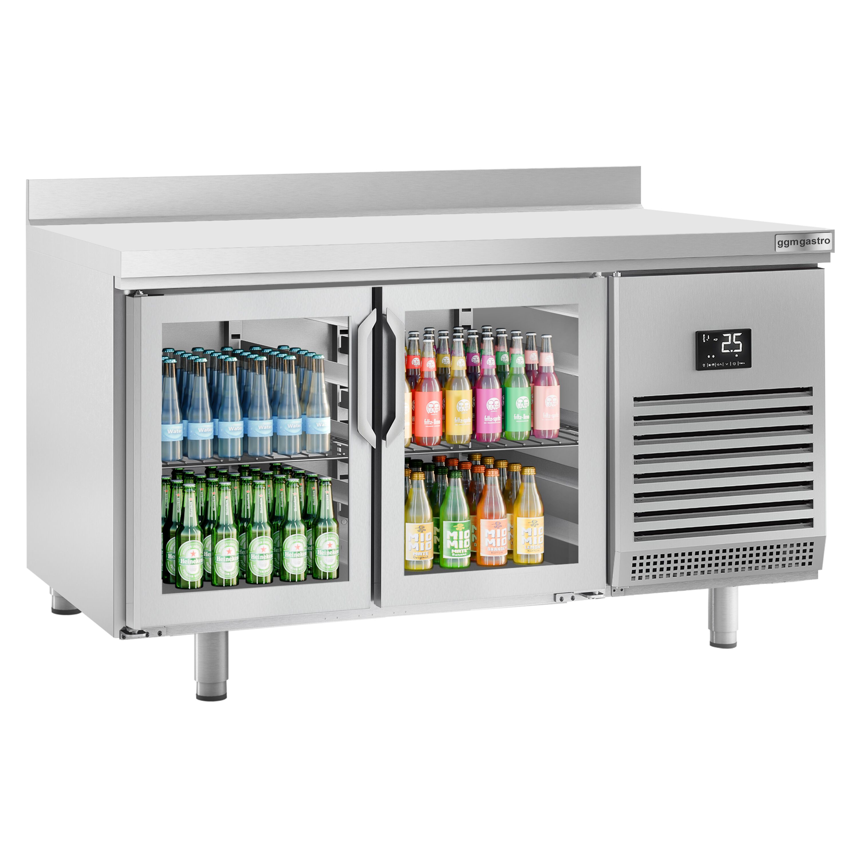 Külmlaud PREMIUM PLUS 1468×600mm, klaasuksed