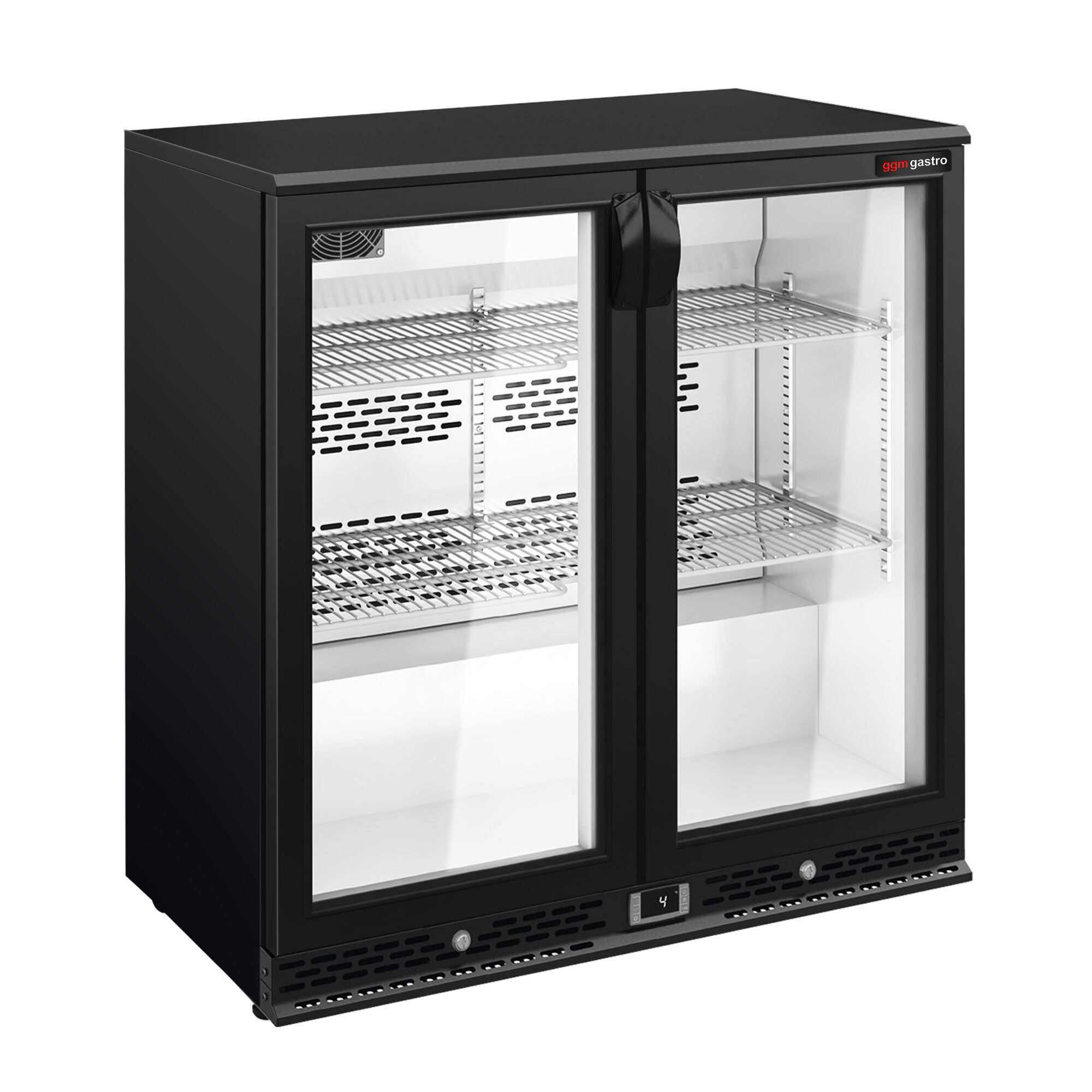 Baarikülmik, 220 L, 2 klaasust, must