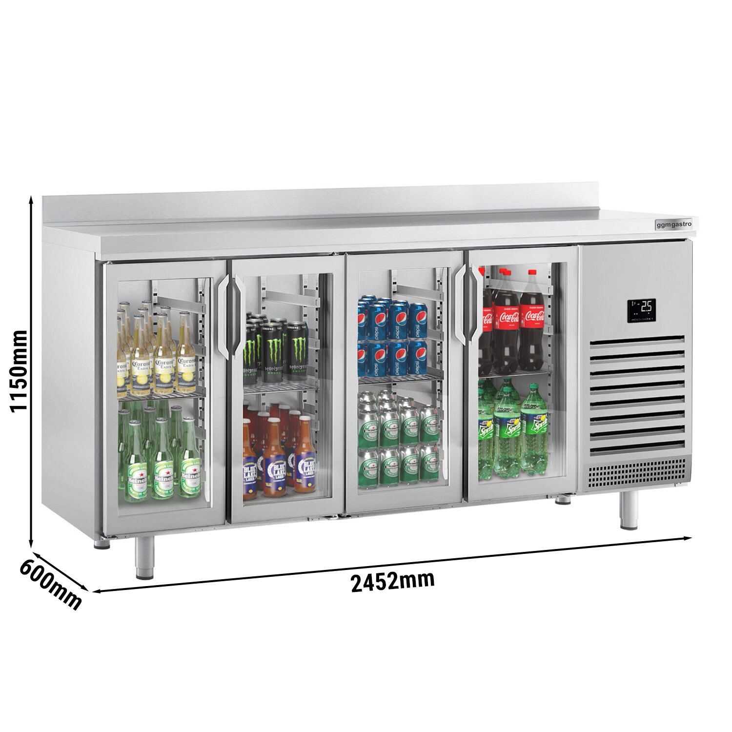 Baarikülmik, 630 L, 4 klaasust