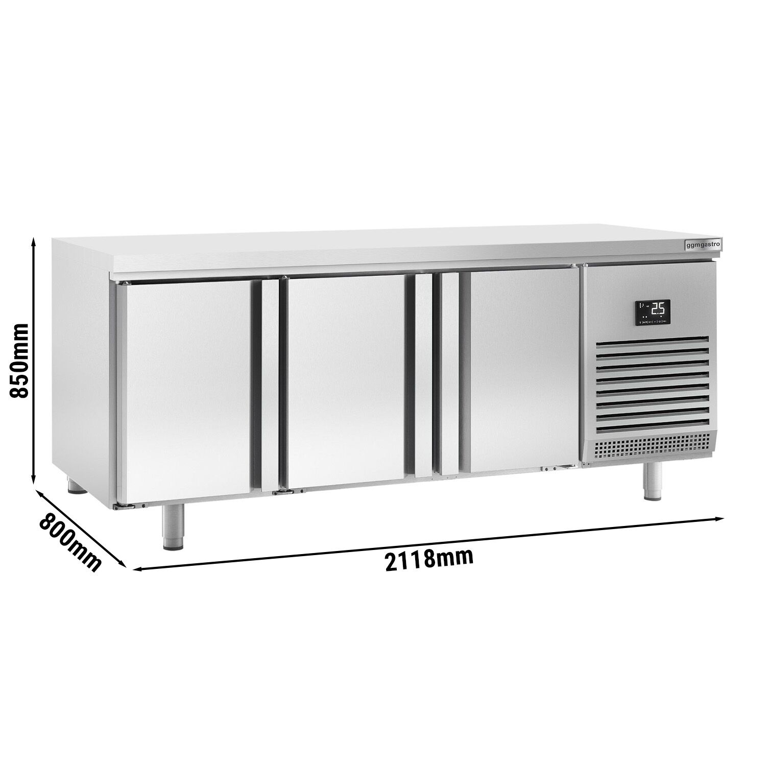 Pagarikülmlaud 2185×800mm, 6 ust