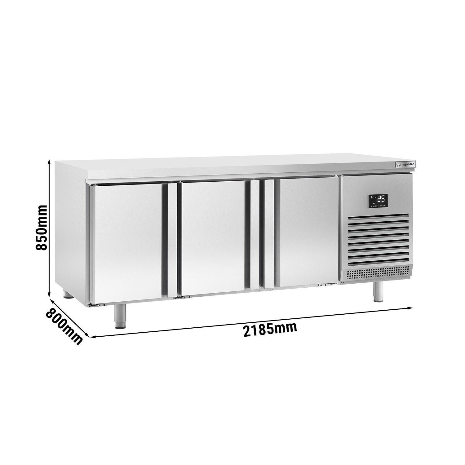 Pagarikülmlaud 2185×800mm, 3 ust