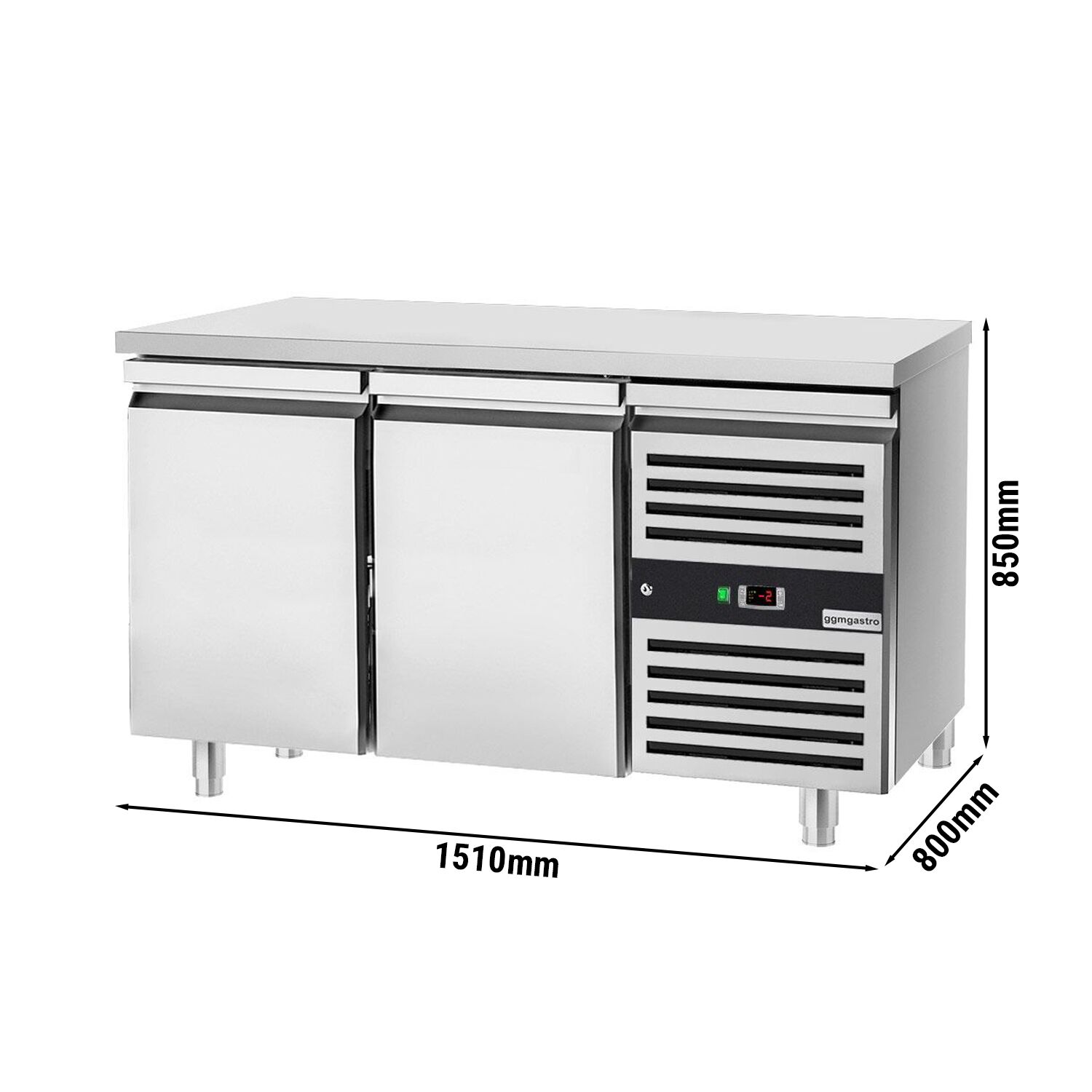 Pagarikülmlaud 1510×800mm, 2 ust