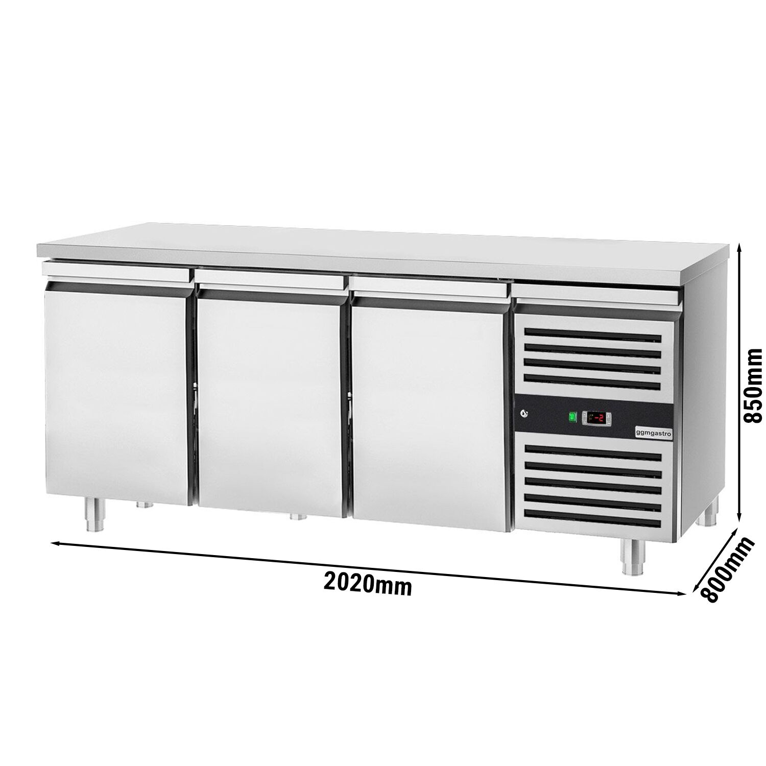 Pagarikülmlaud 2020×800mm, 3 ust