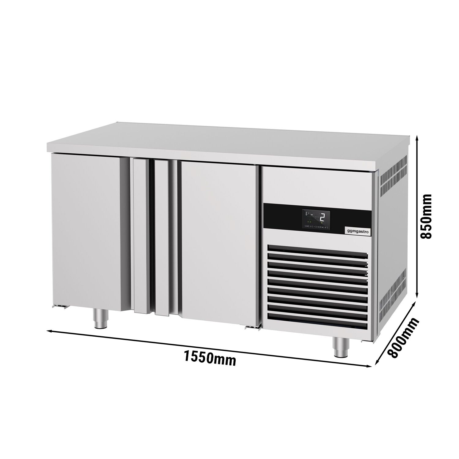 Pagarikülmlaud 1550×800mm, 2 ust