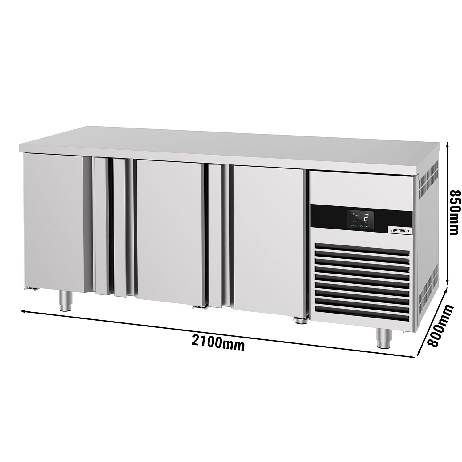 Pagarikülmlaud 2100×800mm, 3 ust