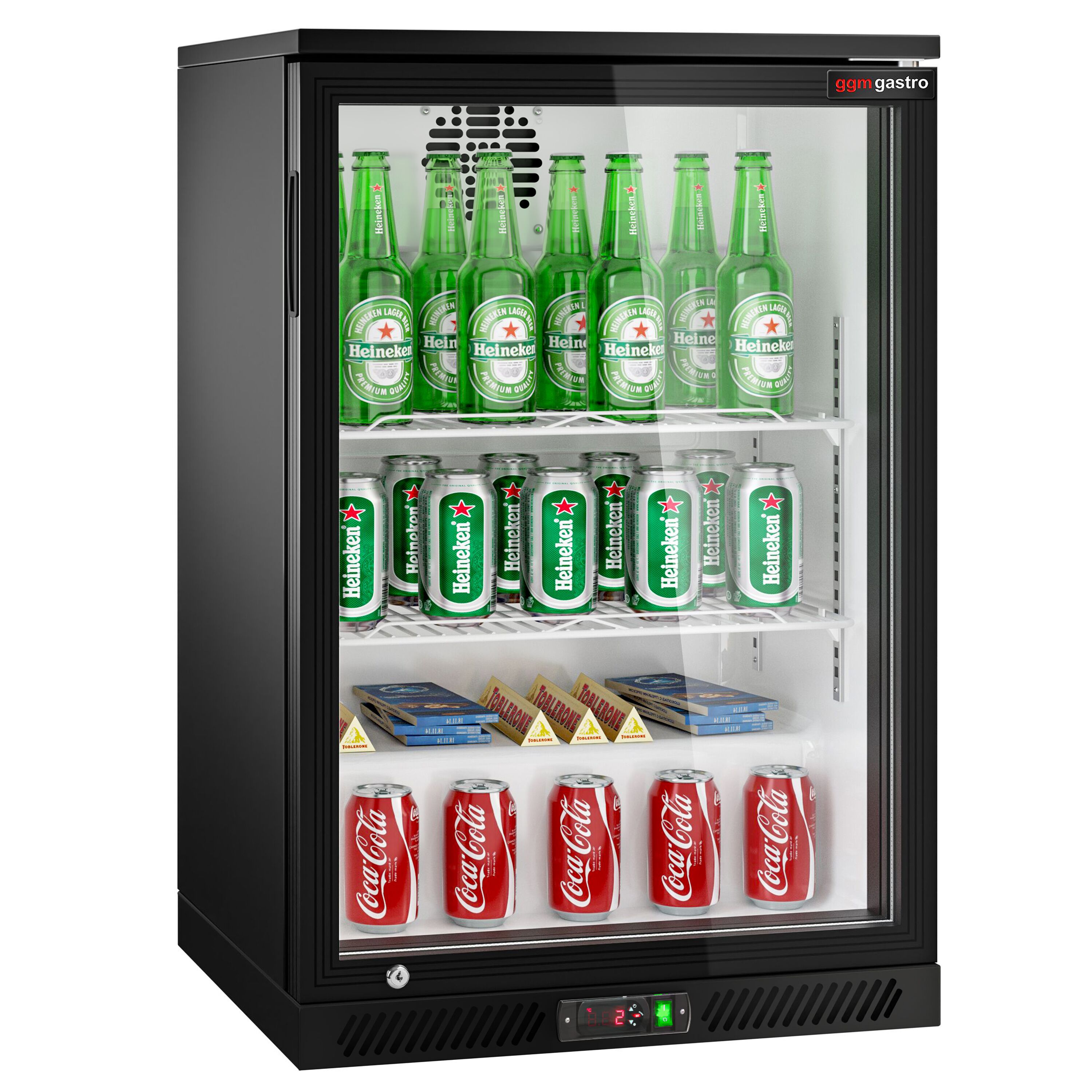 Baarikülmik, 126 L, 1 klaasuks, must