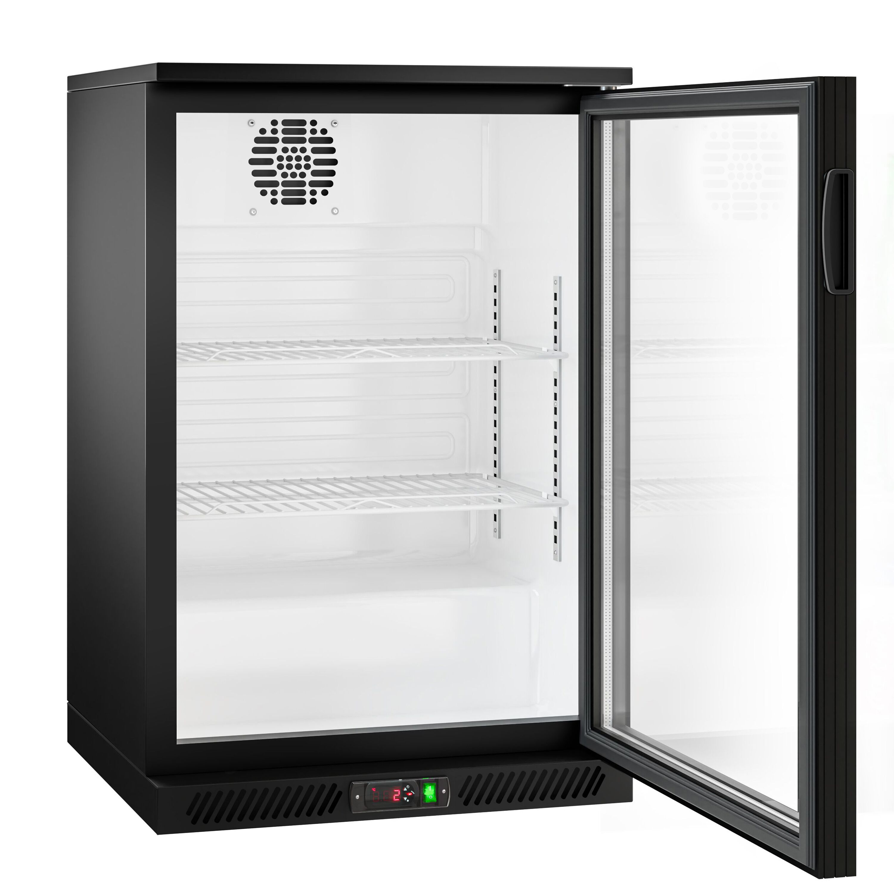 Baarikülmik, 126 L, 1 klaasuks, must