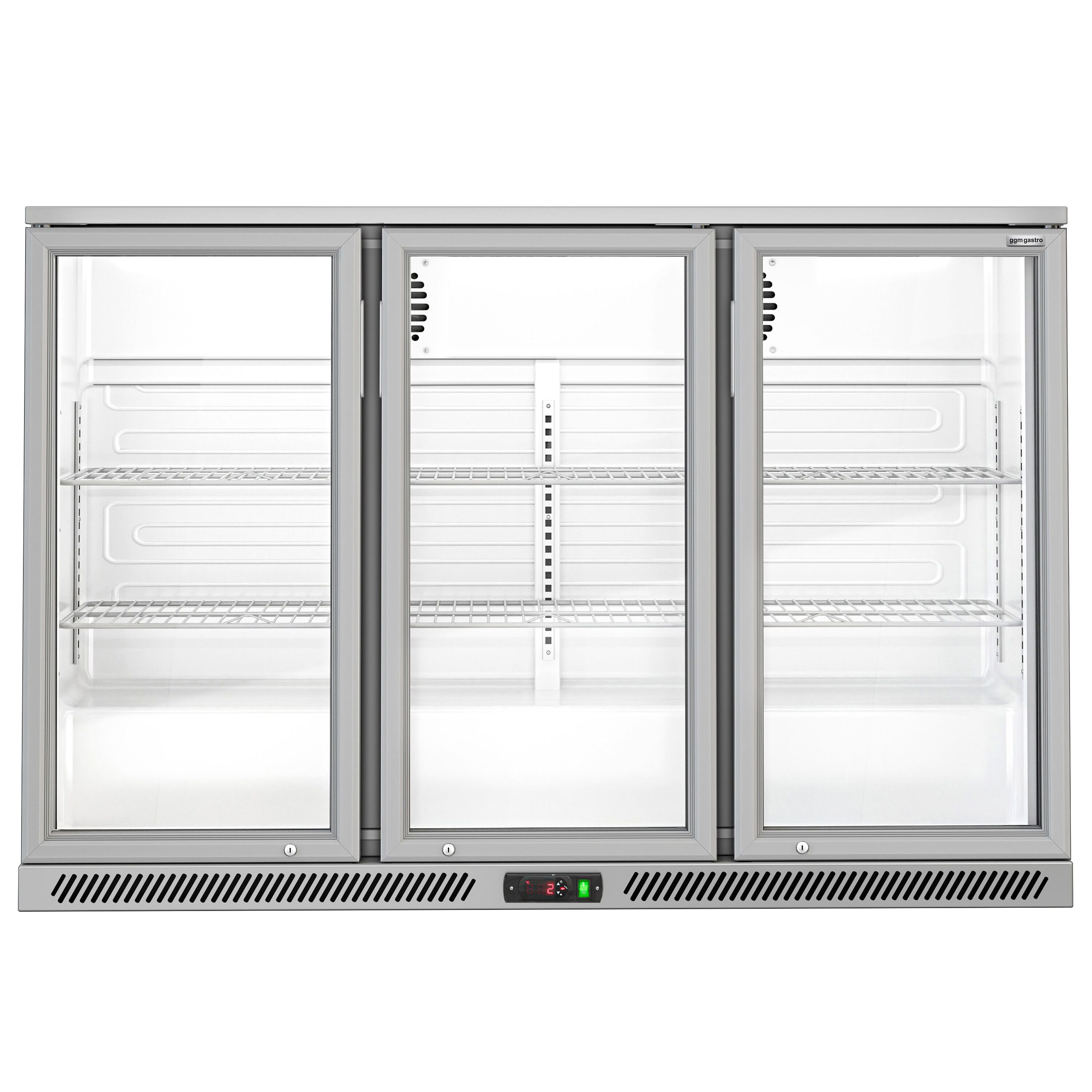 Baarikülmik, 320 L, 3 klaasust, hall