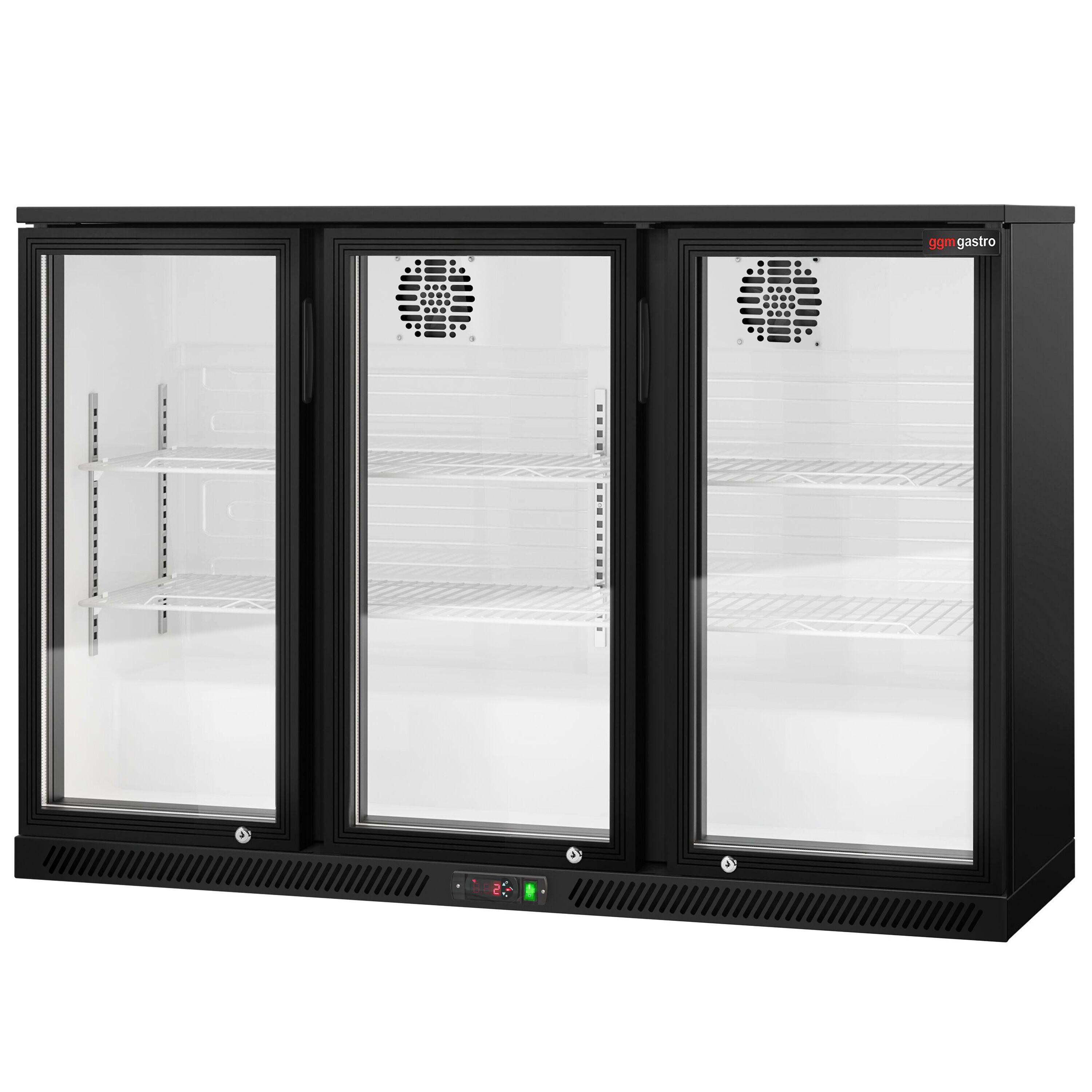 Baarikülmik, 320 L, 3 klaasust, must