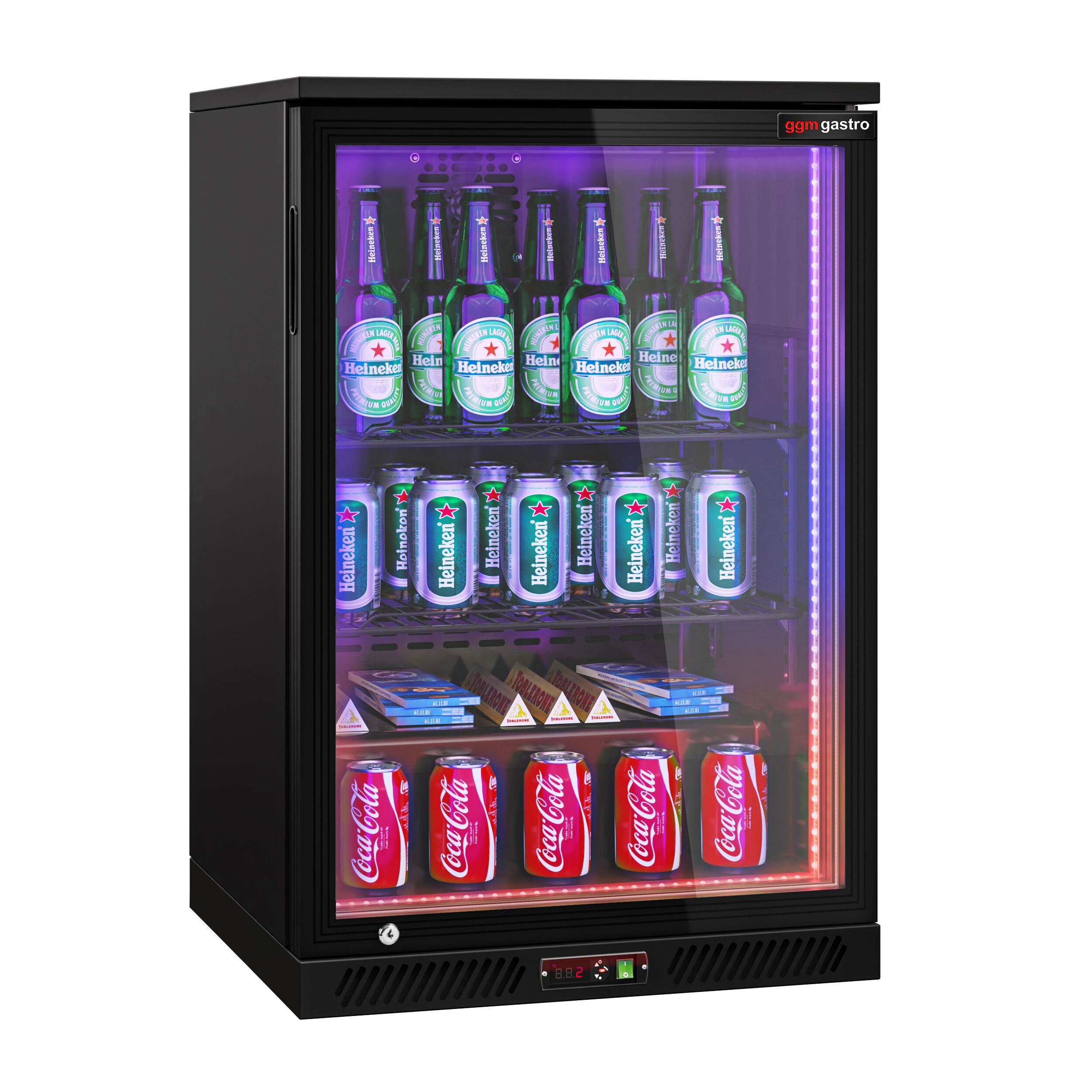 Baarikülmik, 126 L, 1 klaasuks, must