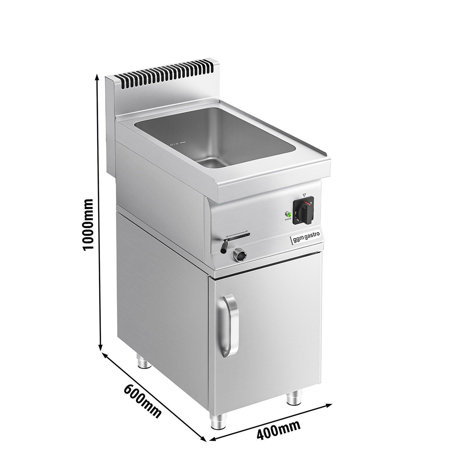 Marmiit GN 1/2 + GN 1/3, 1,2 kW, alusega