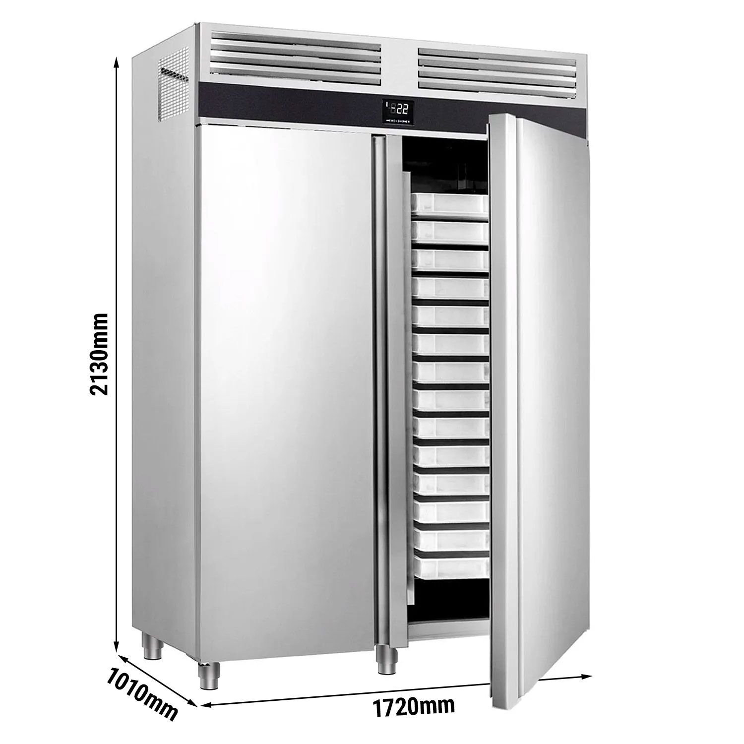 Pagarisügavkülmik 600×400, 1700L, 2 ust