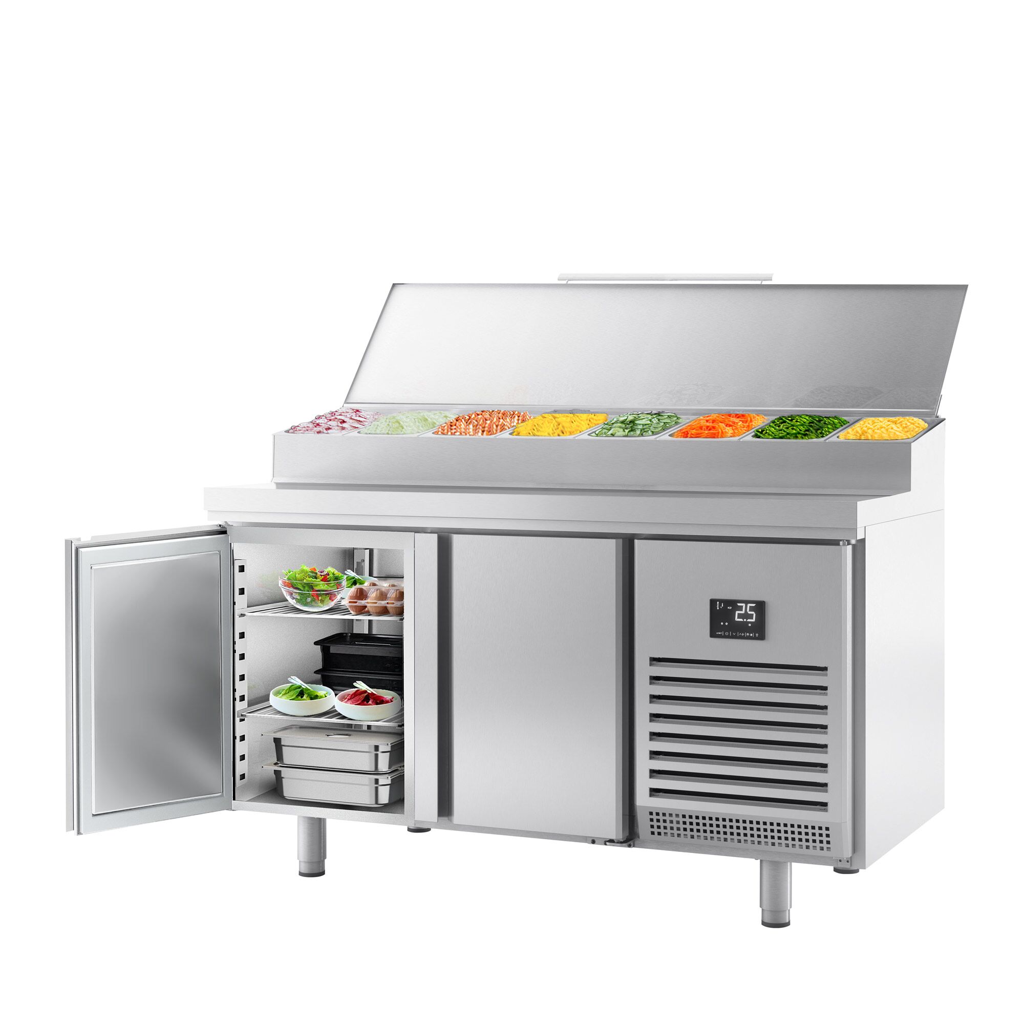 Pagarikülmlaud 1618×800mm, 2 ust