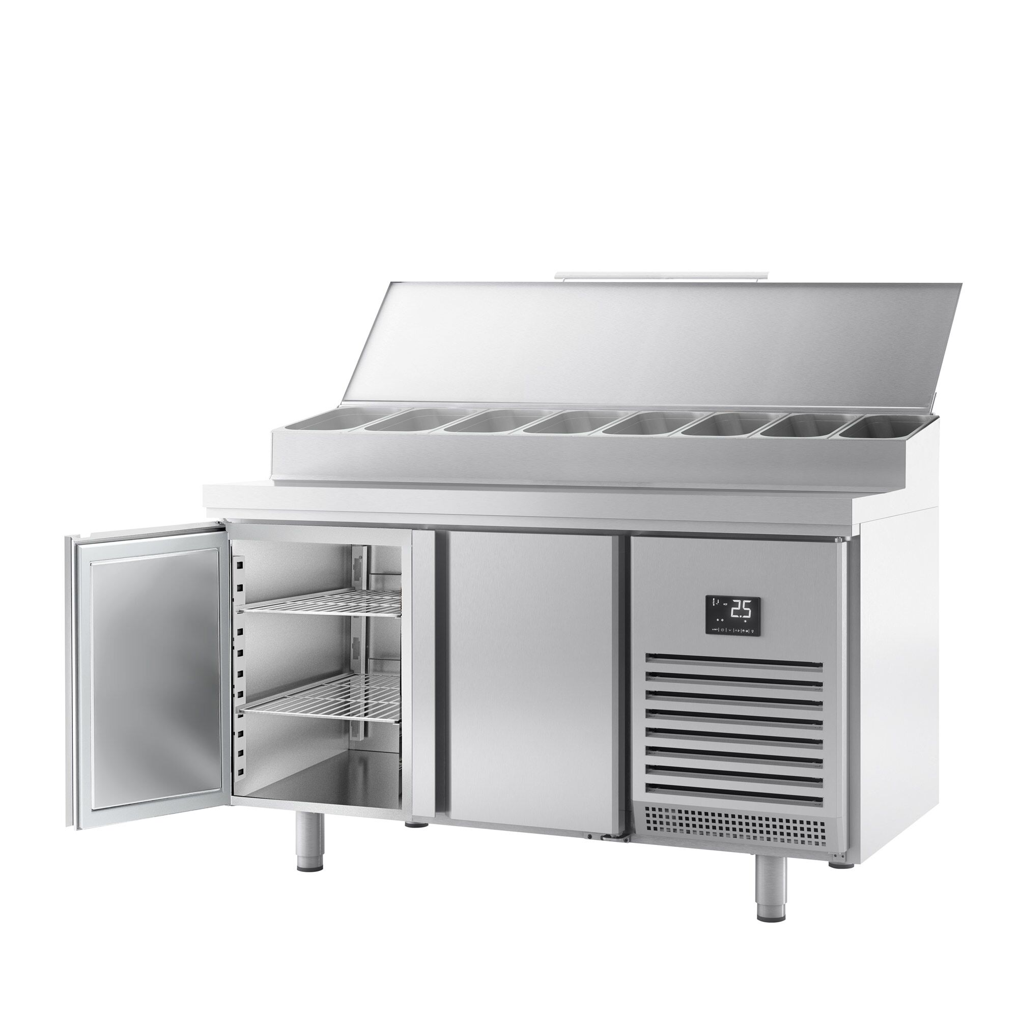 Pagarikülmlaud 1618×800mm, 2 ust