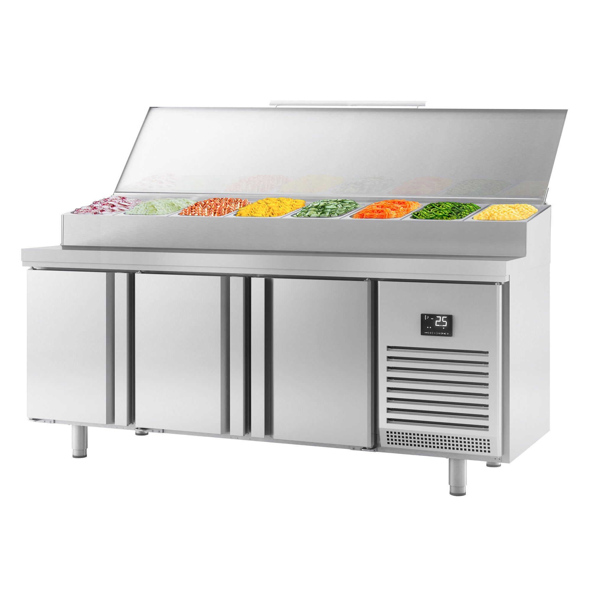 Pagarikülmlaud 2185×800mm, 3 ust