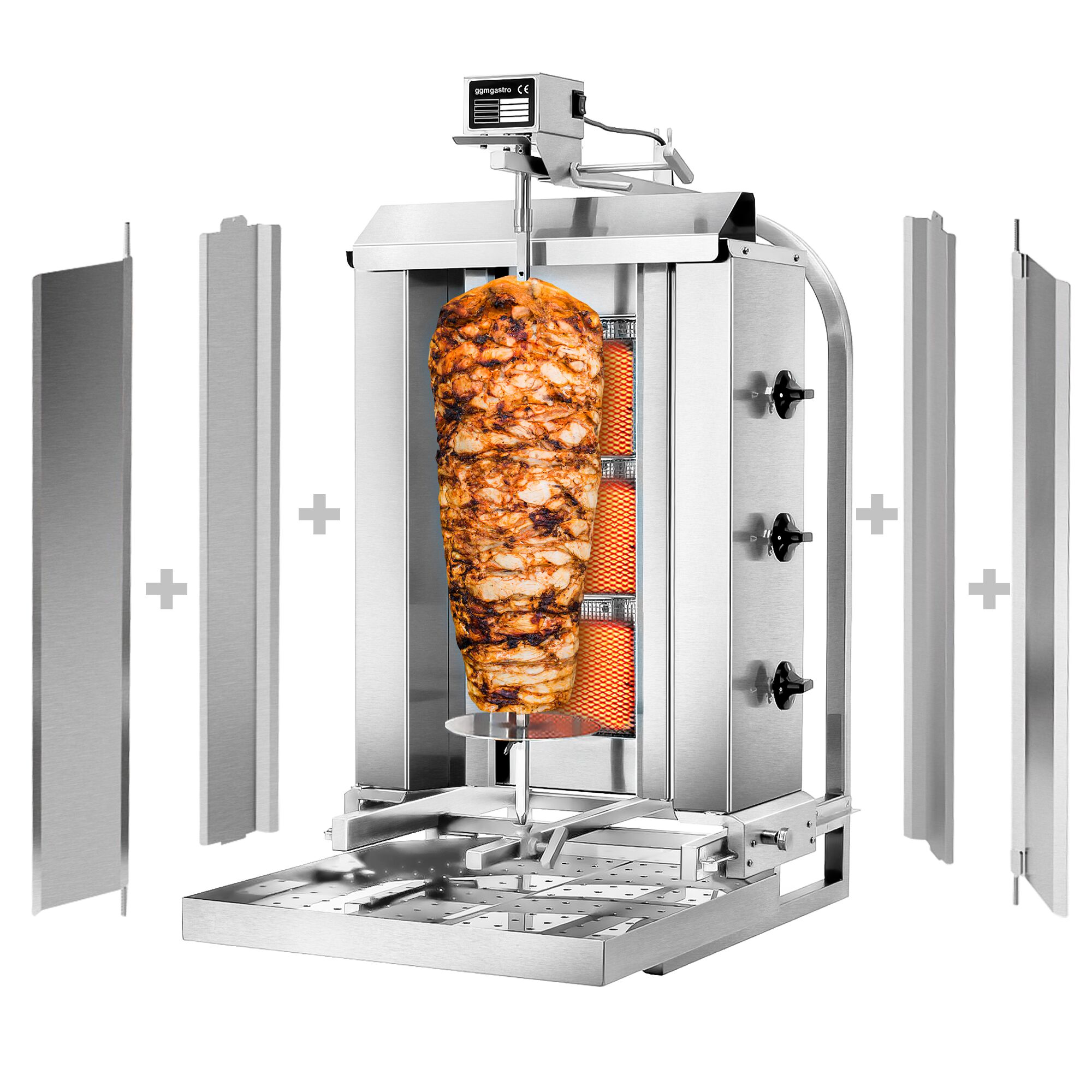 Gaasikebabigrill 3 põletit