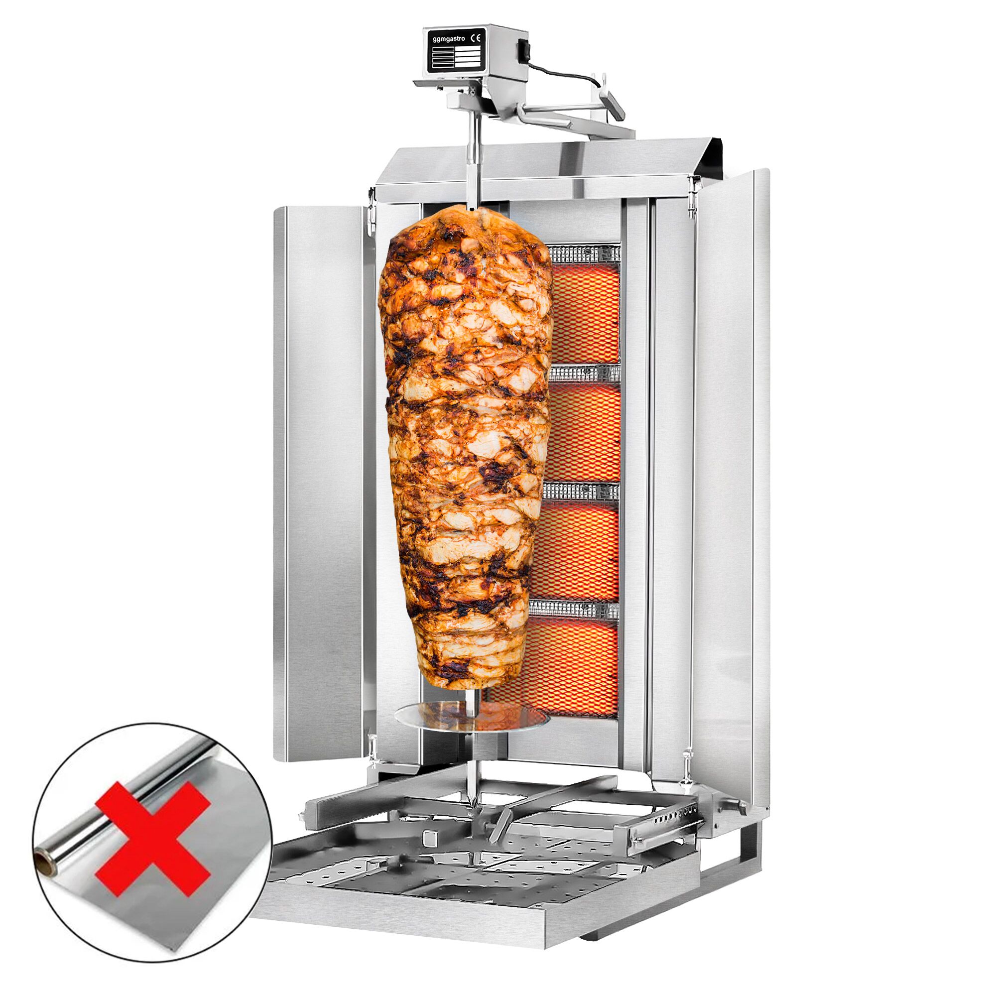 Gaasikebabigrill 4 põletit
