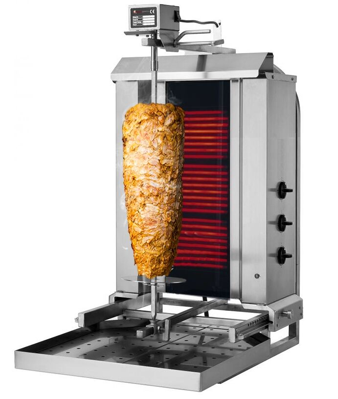 Elektriline kebabigrill 3 põletiga
