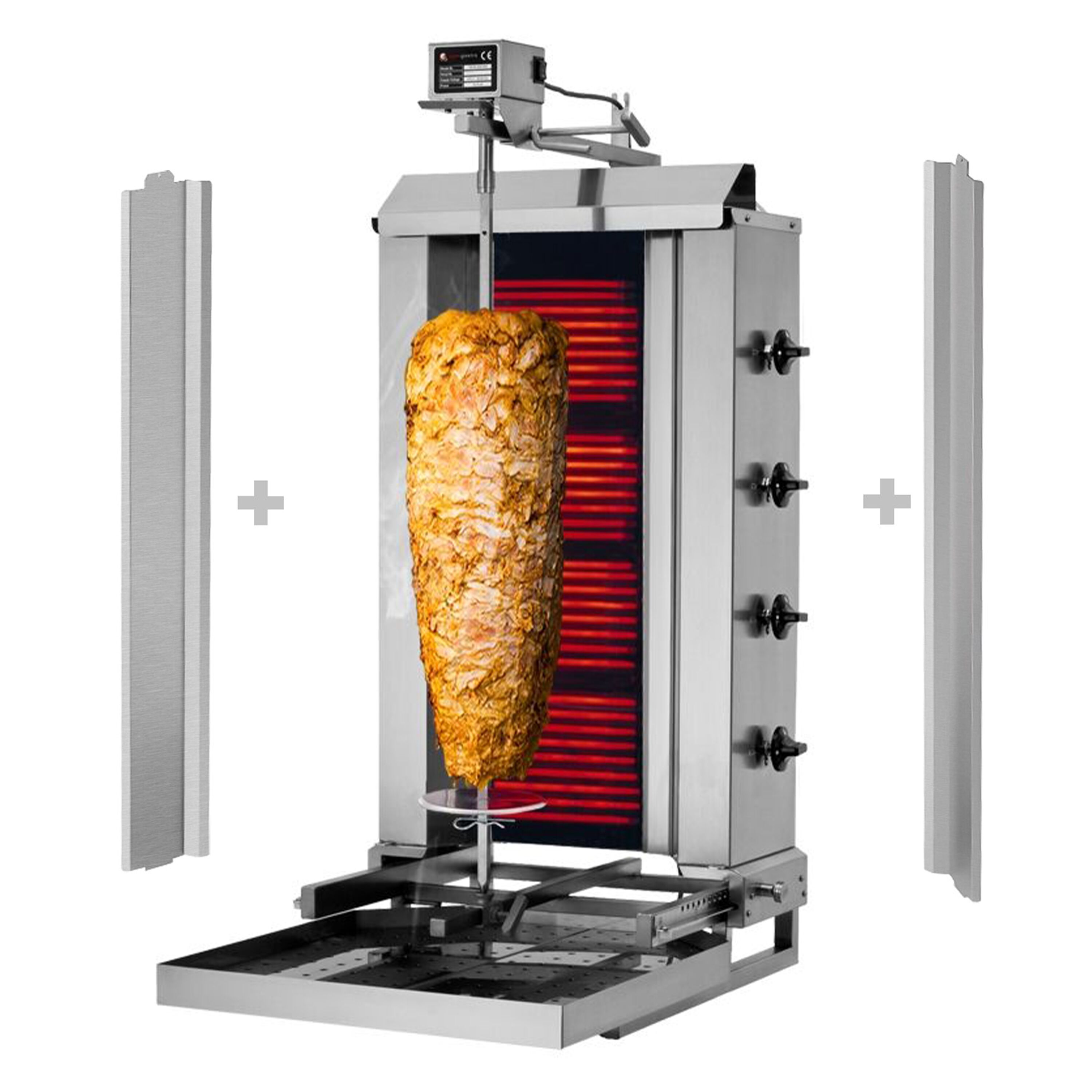 Elektriline kebabigrill 4 põletiga