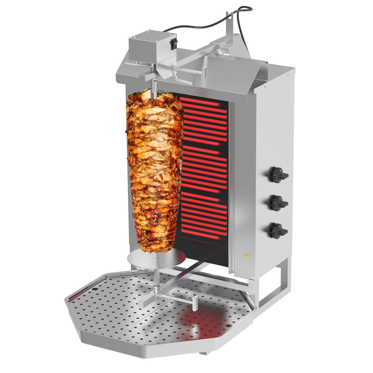 Elektriline kebabigrill 3 põletiga