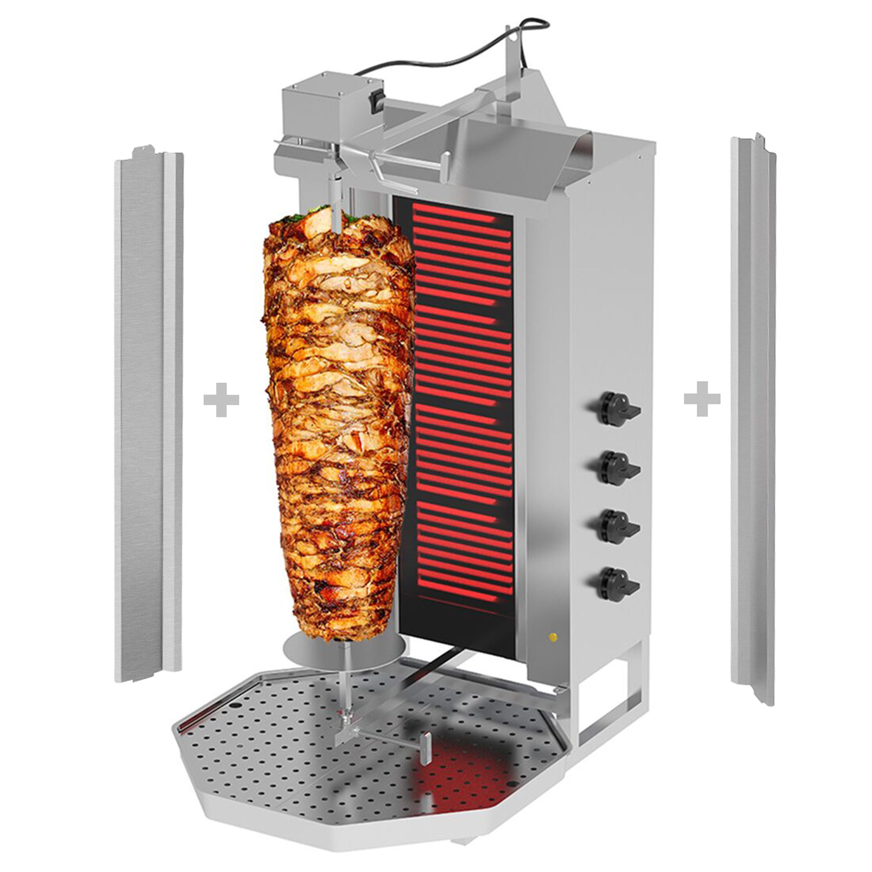 Elektriline kebabigrill 4 põletiga