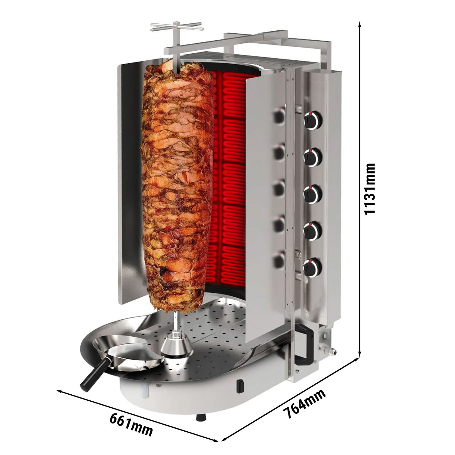 Gaasikebabigrill 10 põletit ROBAX