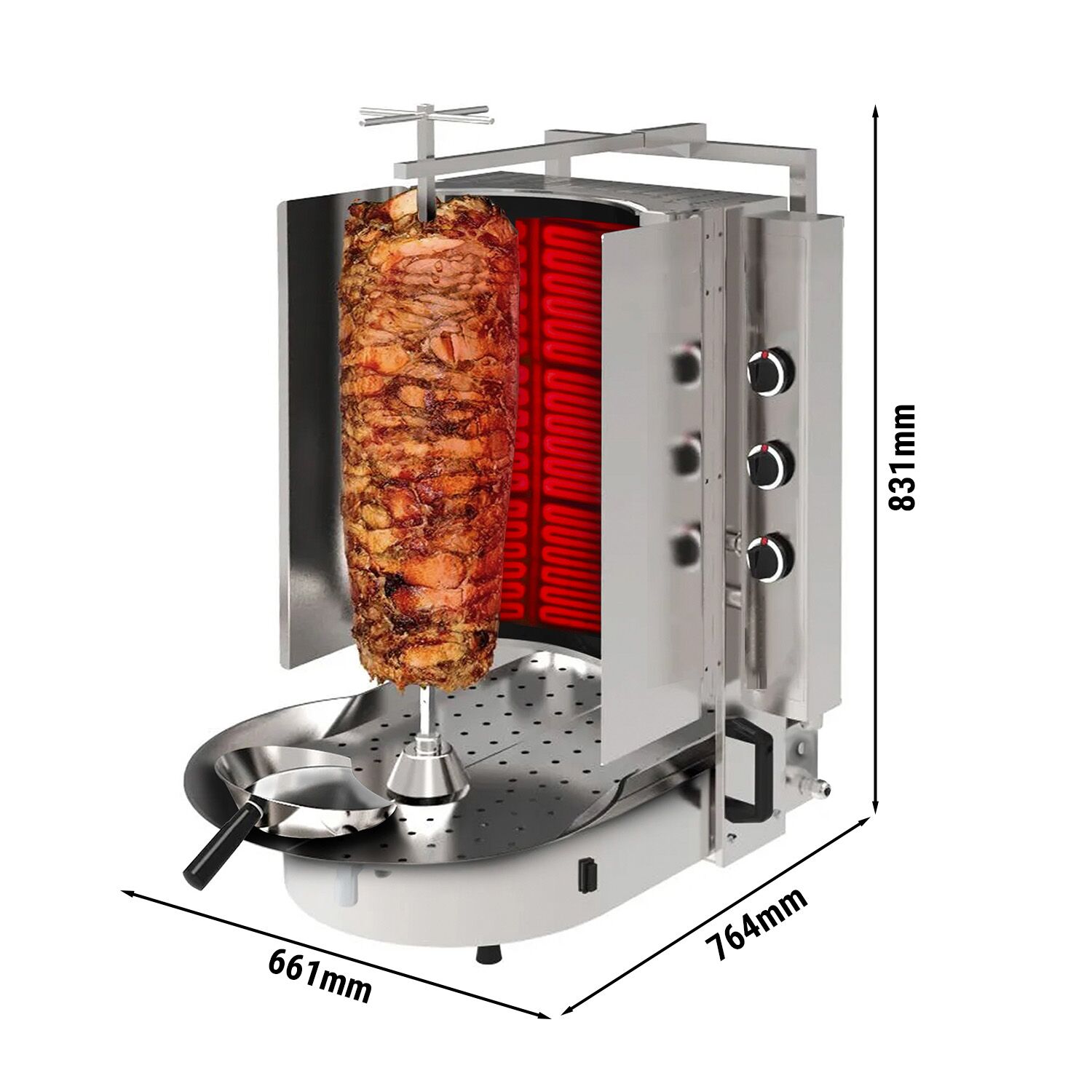 Gaasikebabigrill 6 põletit ROBAX